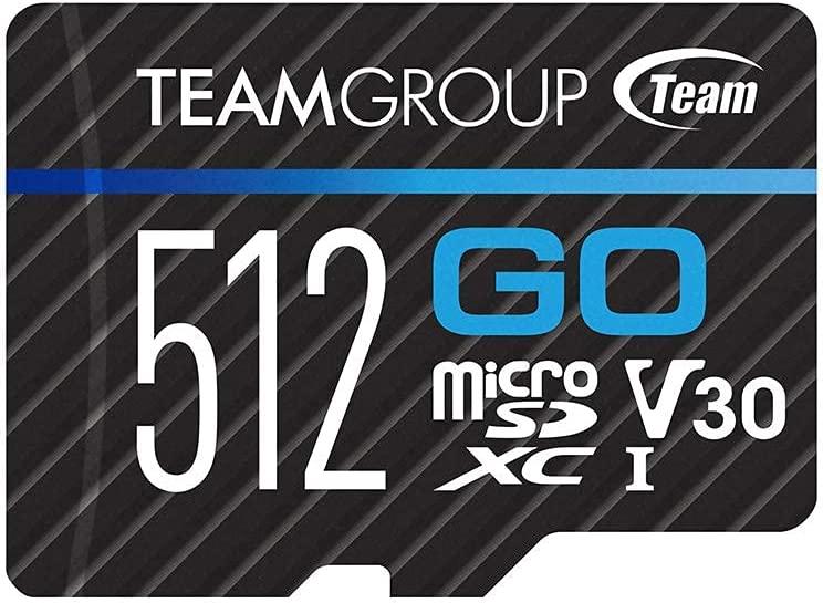 512GB Teamgroup Go microSDXC UHS-I U3 V30 4K Flash Memory Card for $29.99 Shipped