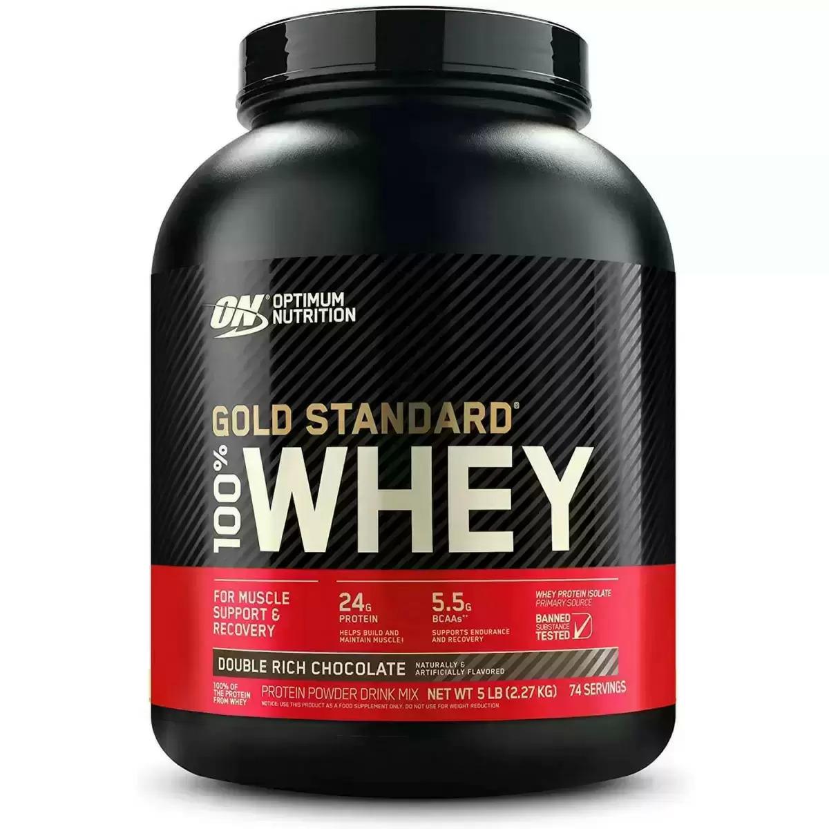 Optimum Nutrition Gold Standard Whey Protein Powder Rich Chocolate for $39.63 Shipped