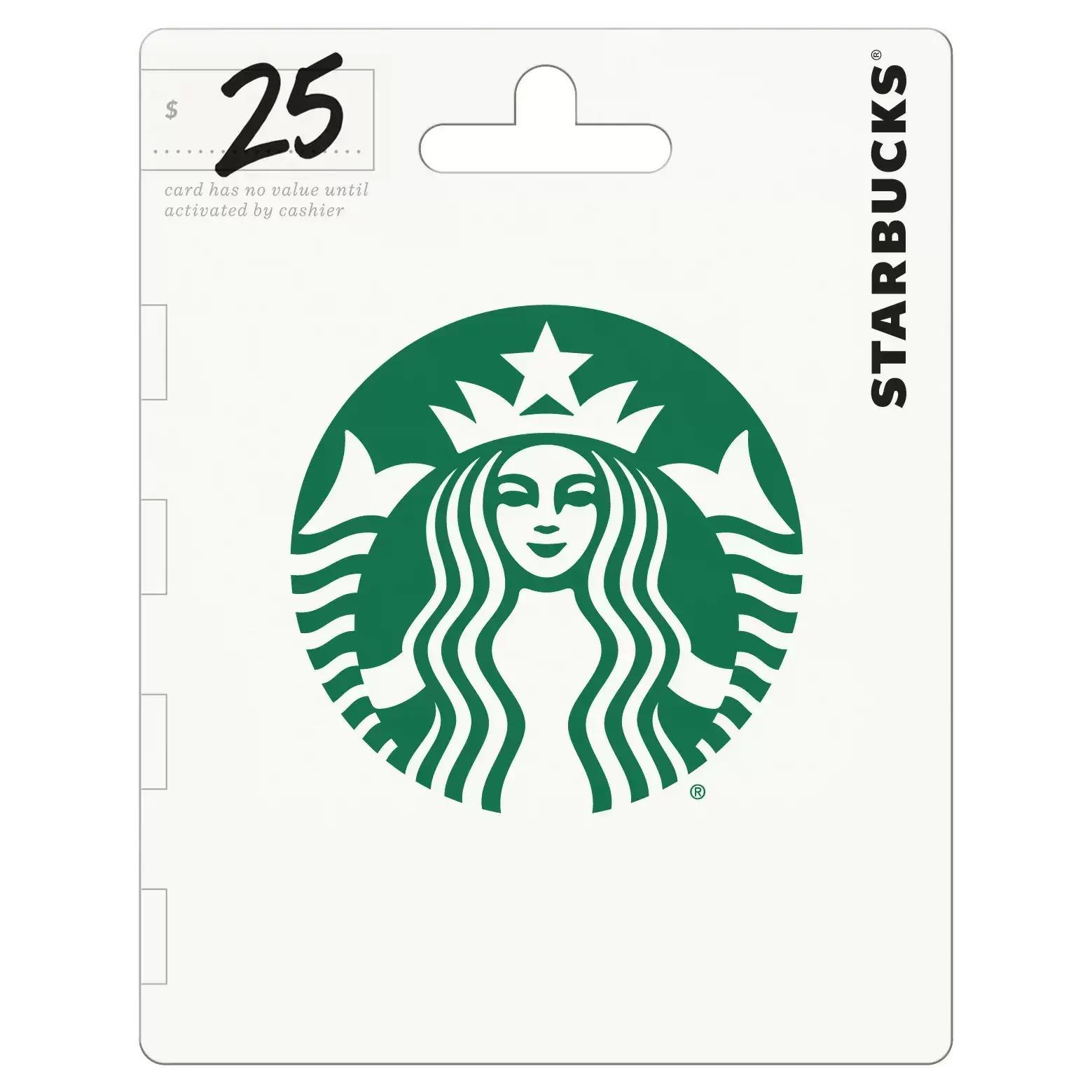 Starbucks Discounted Gift Card 9% Off