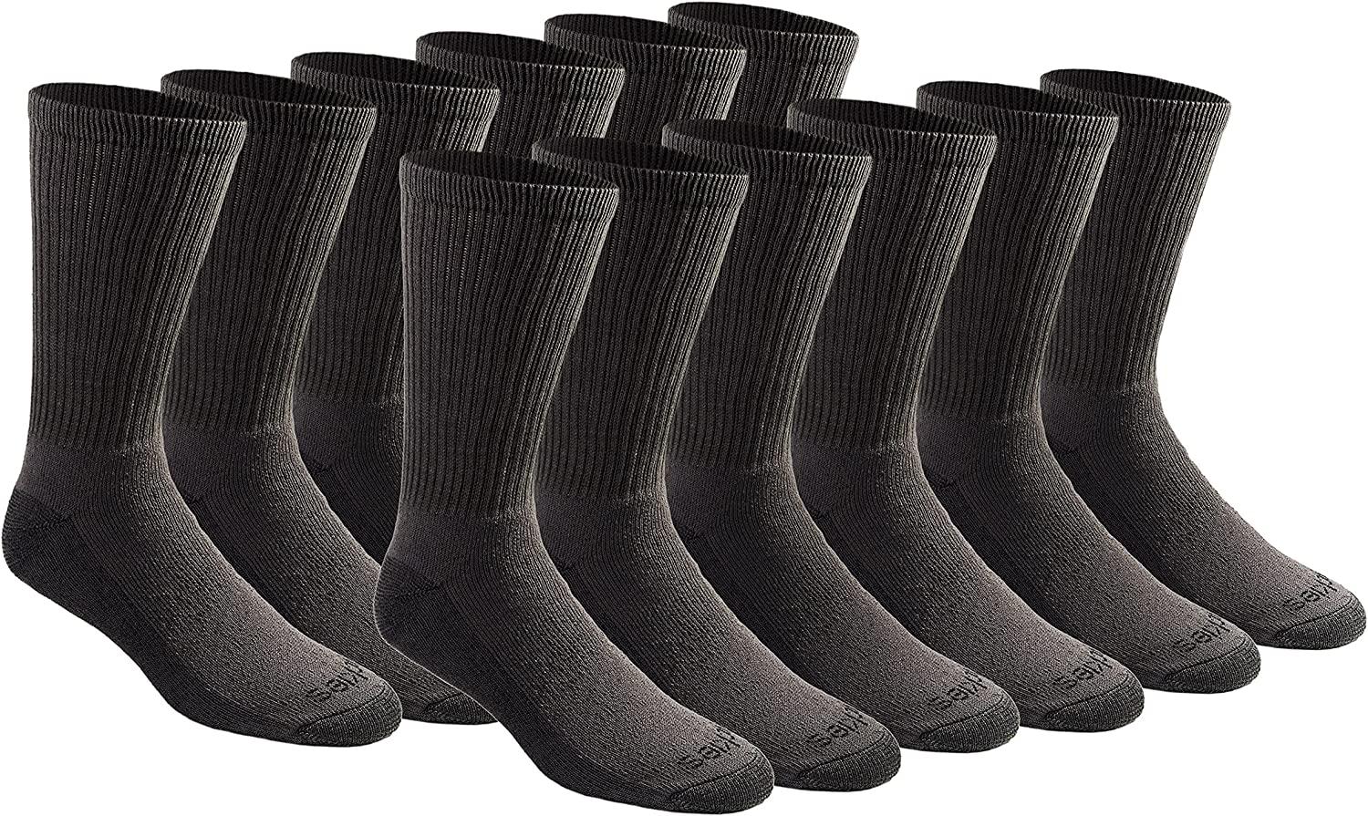 Dickies Mens Dri-tech Moisture Control Crew Socks 12 Pack for $12.99