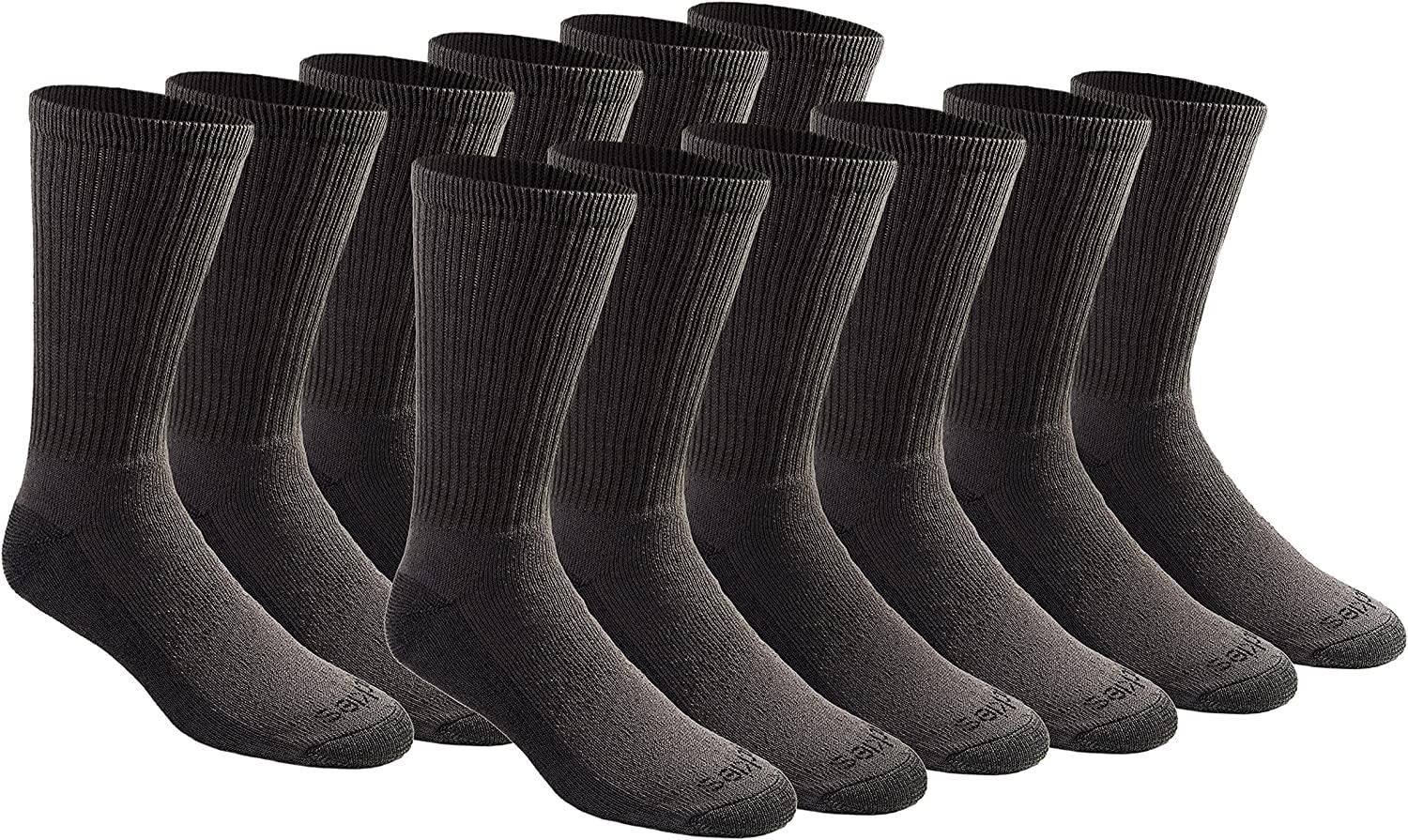 Dickies Mens Dri-tech Moisture Control Crew Socks 12 Pack Deals