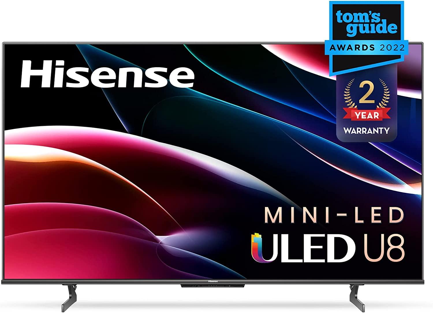 75in Hisense 75U8H 4K HDR Smart Quantum Dot Mini-LED TV for $1399.99 Shipped
