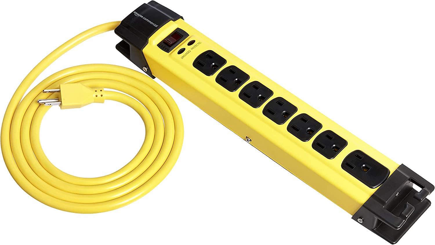 AmazonCommercial Heavy Duty Metal Surge Protector Power Strip for $13.58