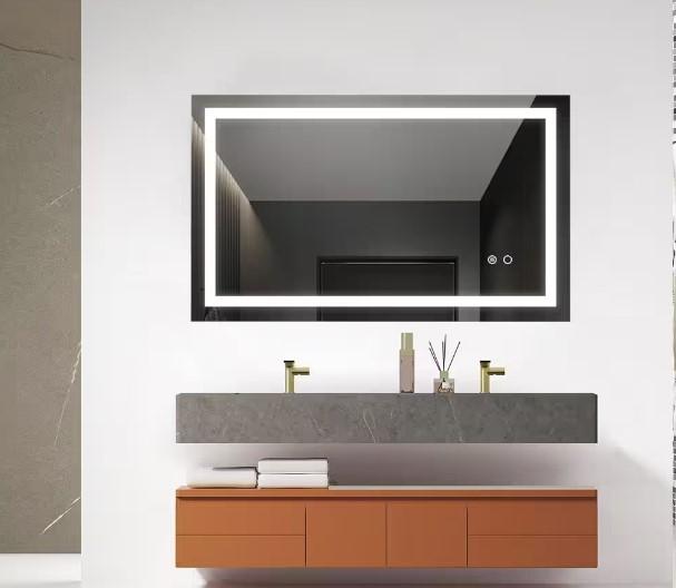 Large Rectangular Frameless Anti-Fog LED Light Bathroom Mirror for $89 Shipped