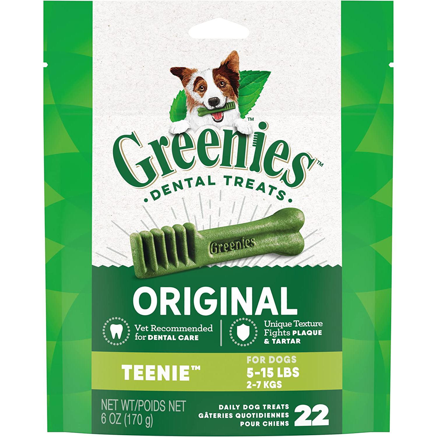 Greenies Original Natural Dental Care Teenie Dog Treats for $4.78 Shipped
