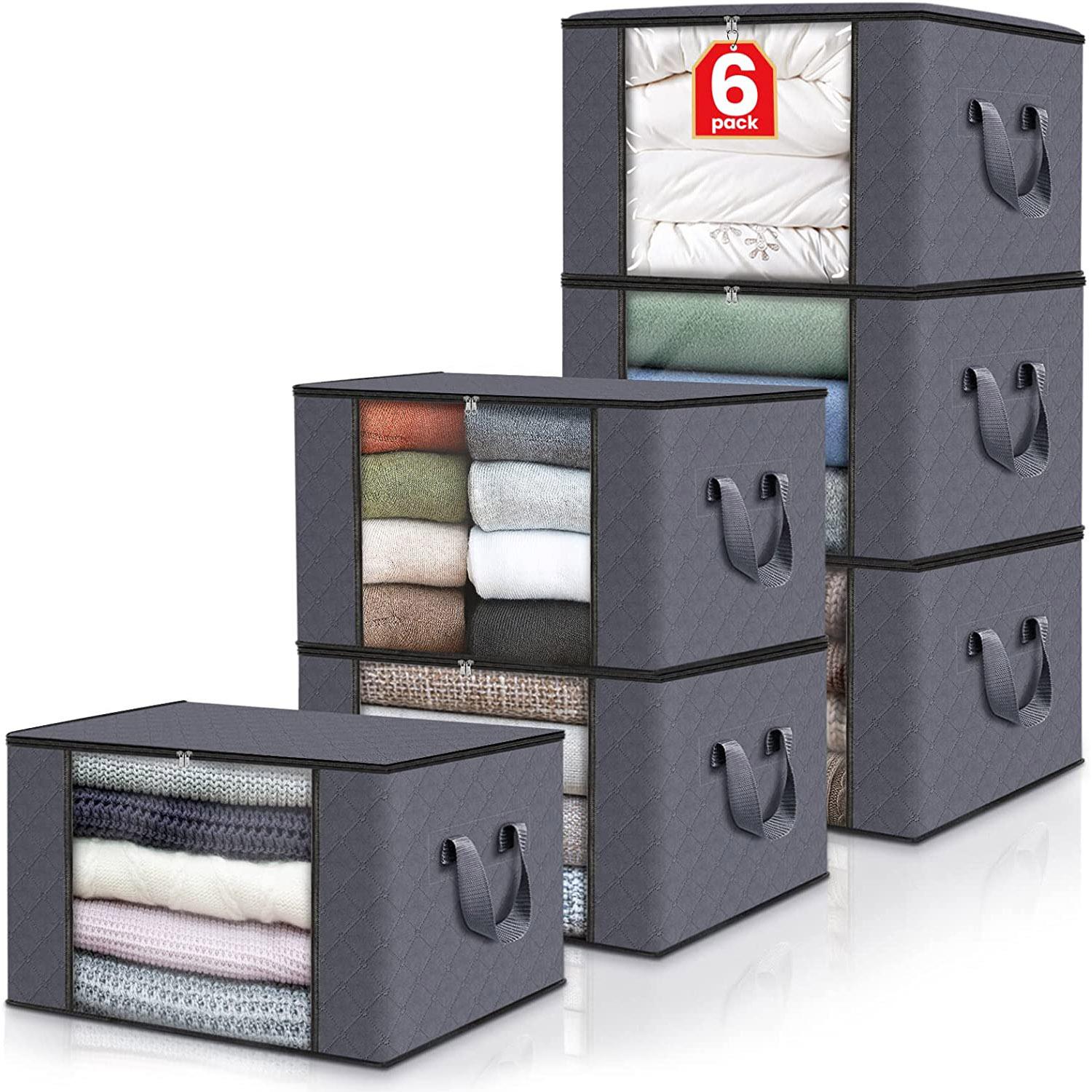 Fab Totes 60L Foldable Storage Bag Container 6 Pack for $14.99 Shipped