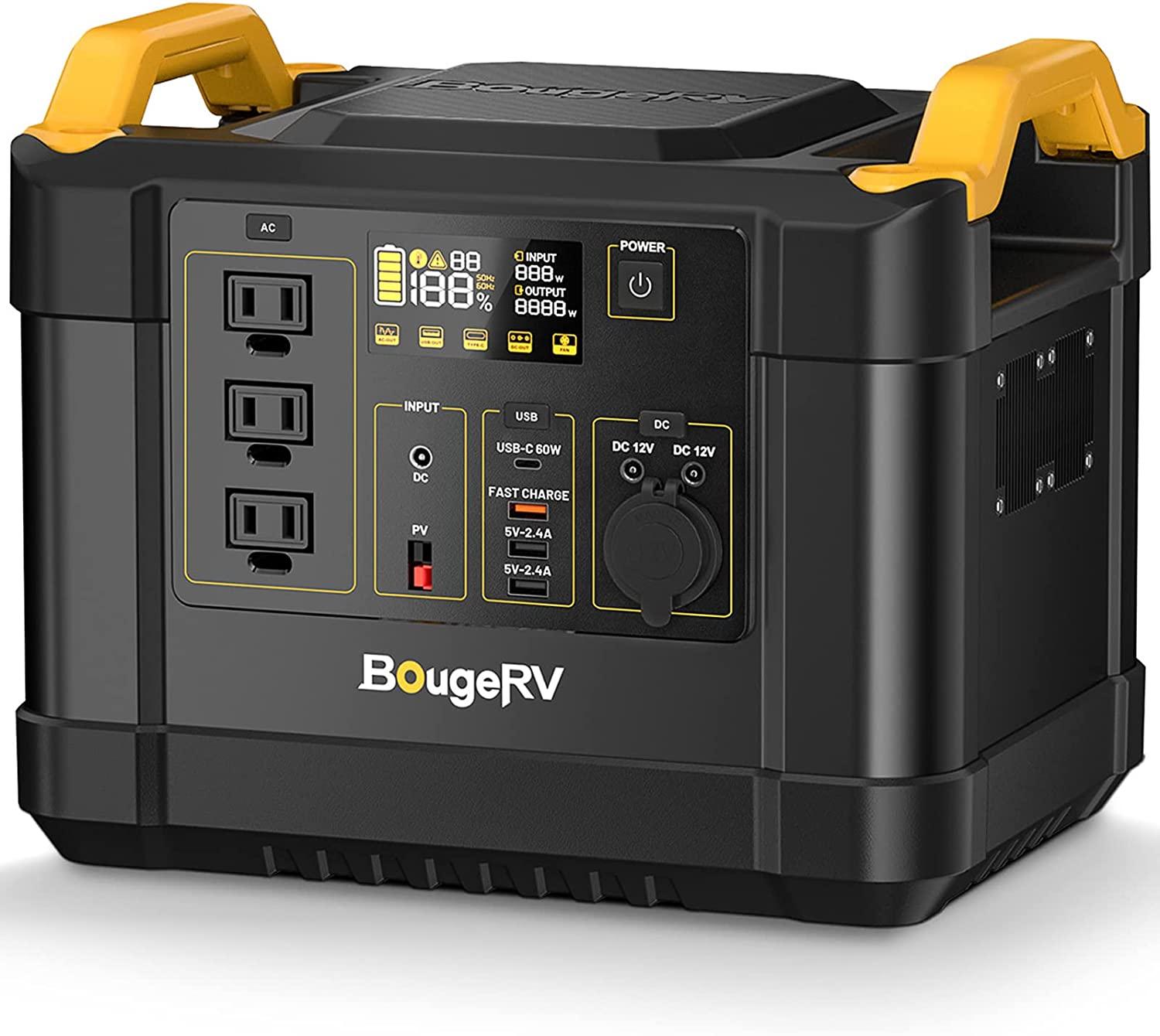 BougeRV 1120Wh LifePO4 Fort Portable Battery Backup Power Station for $599.99 Shipped