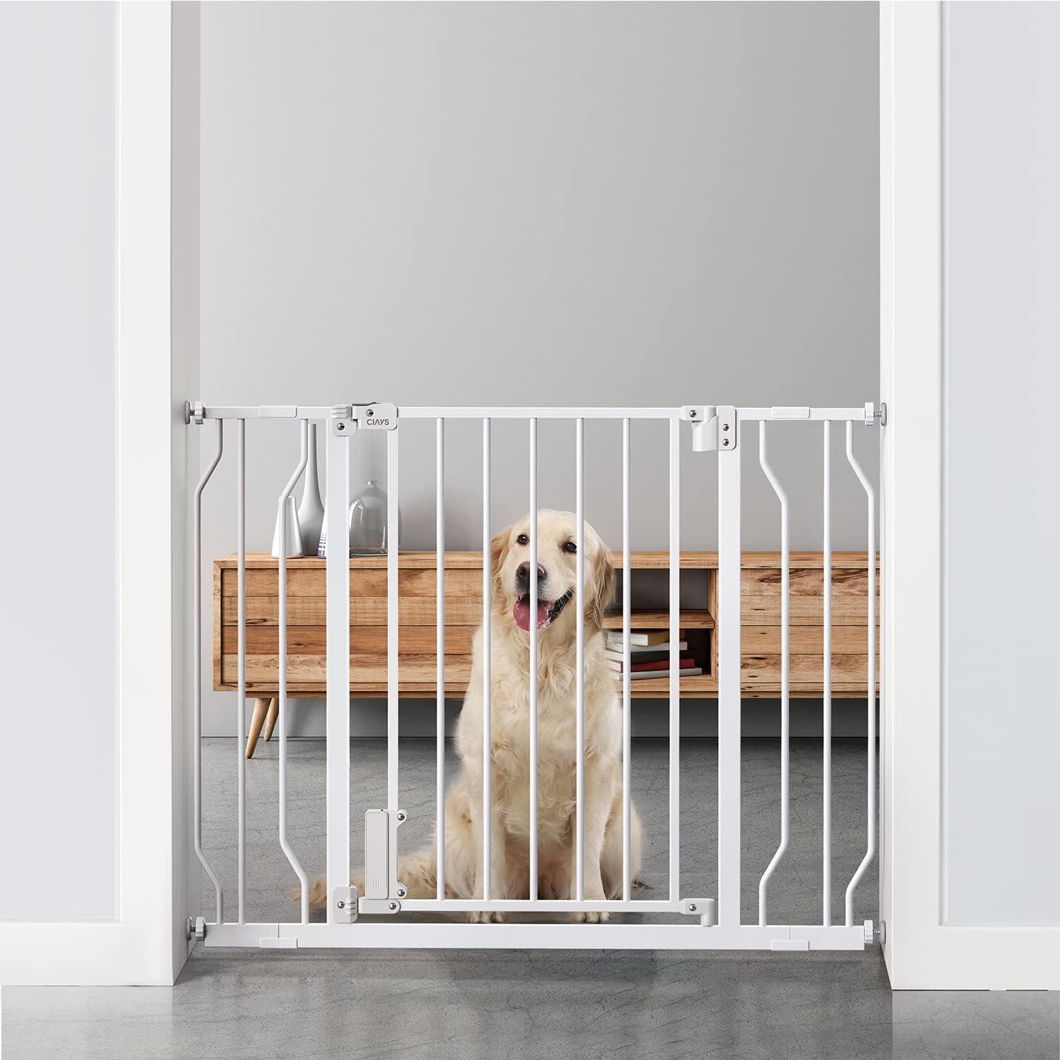Tall Ciays Auto-Close Baby or Dog Gate with Alarm for $29.93 Shipped
