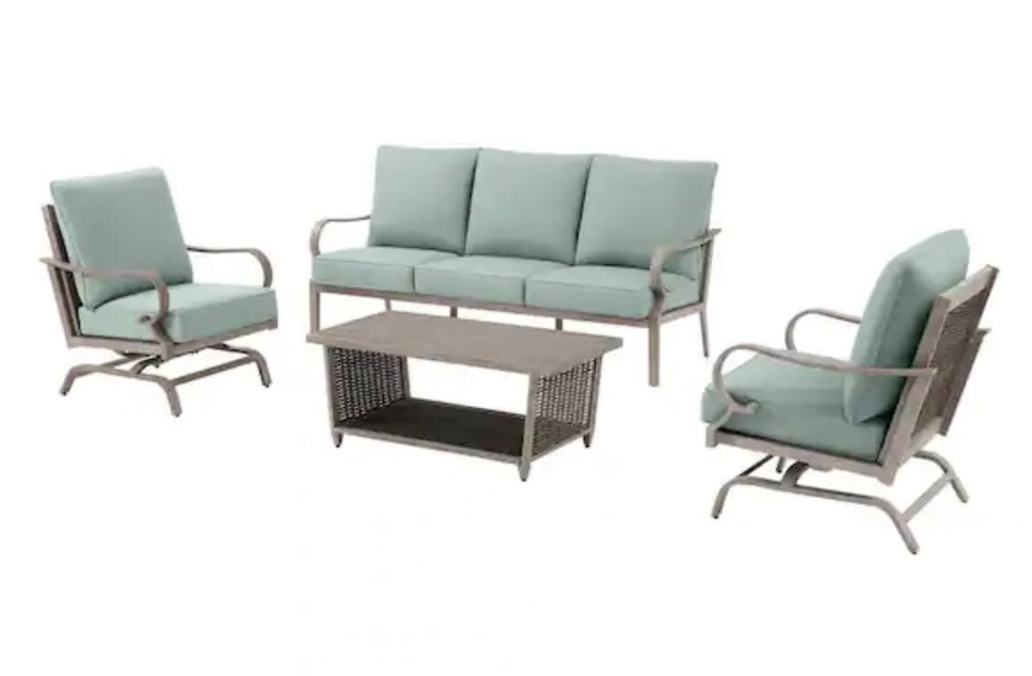 Windemere Aluminum Outdoor 4-Piece Patio Seating Set for $625 Shipped