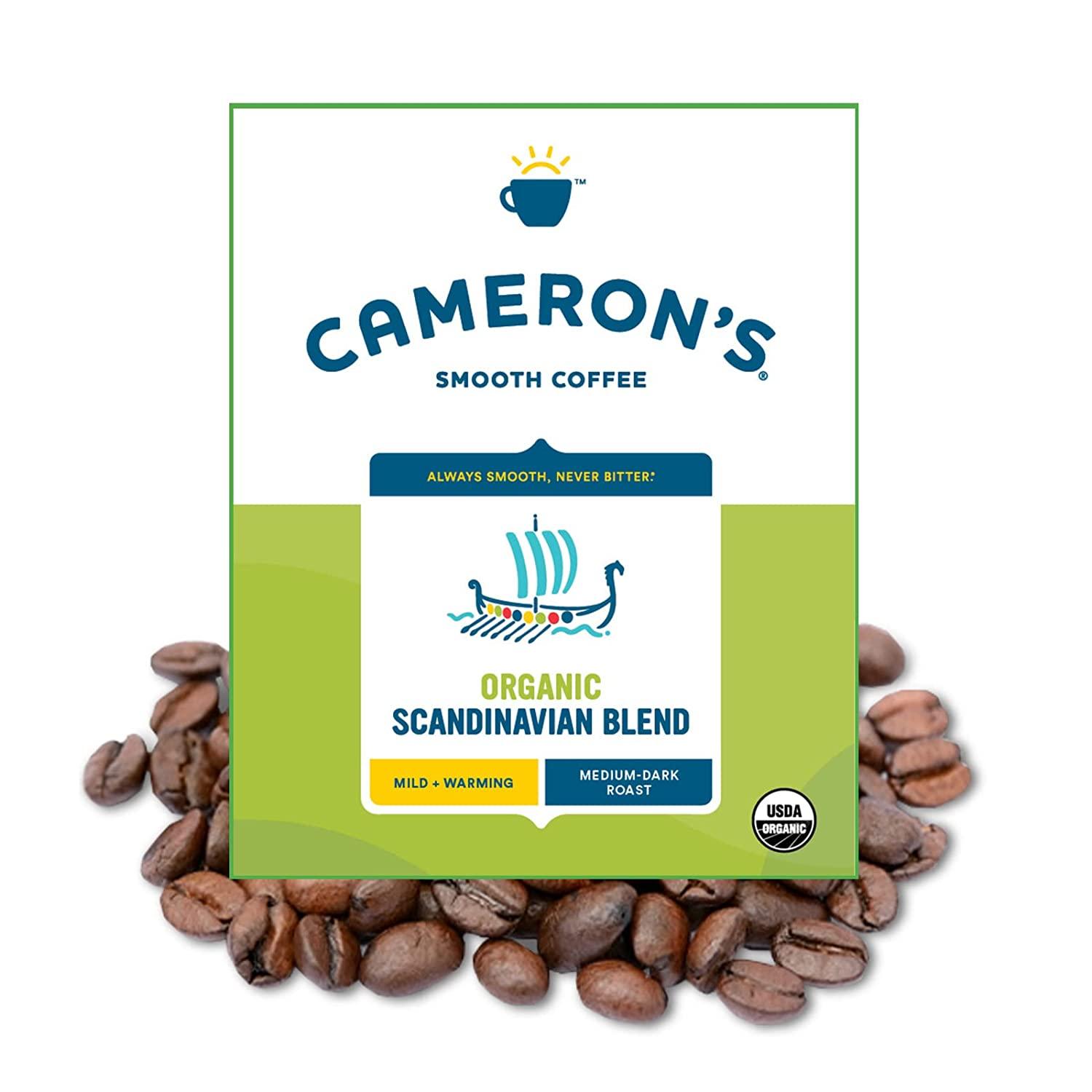 Camerons Coffee Organic Scandinavian Blend Whole Bean Coffee for $22.21 Shipped