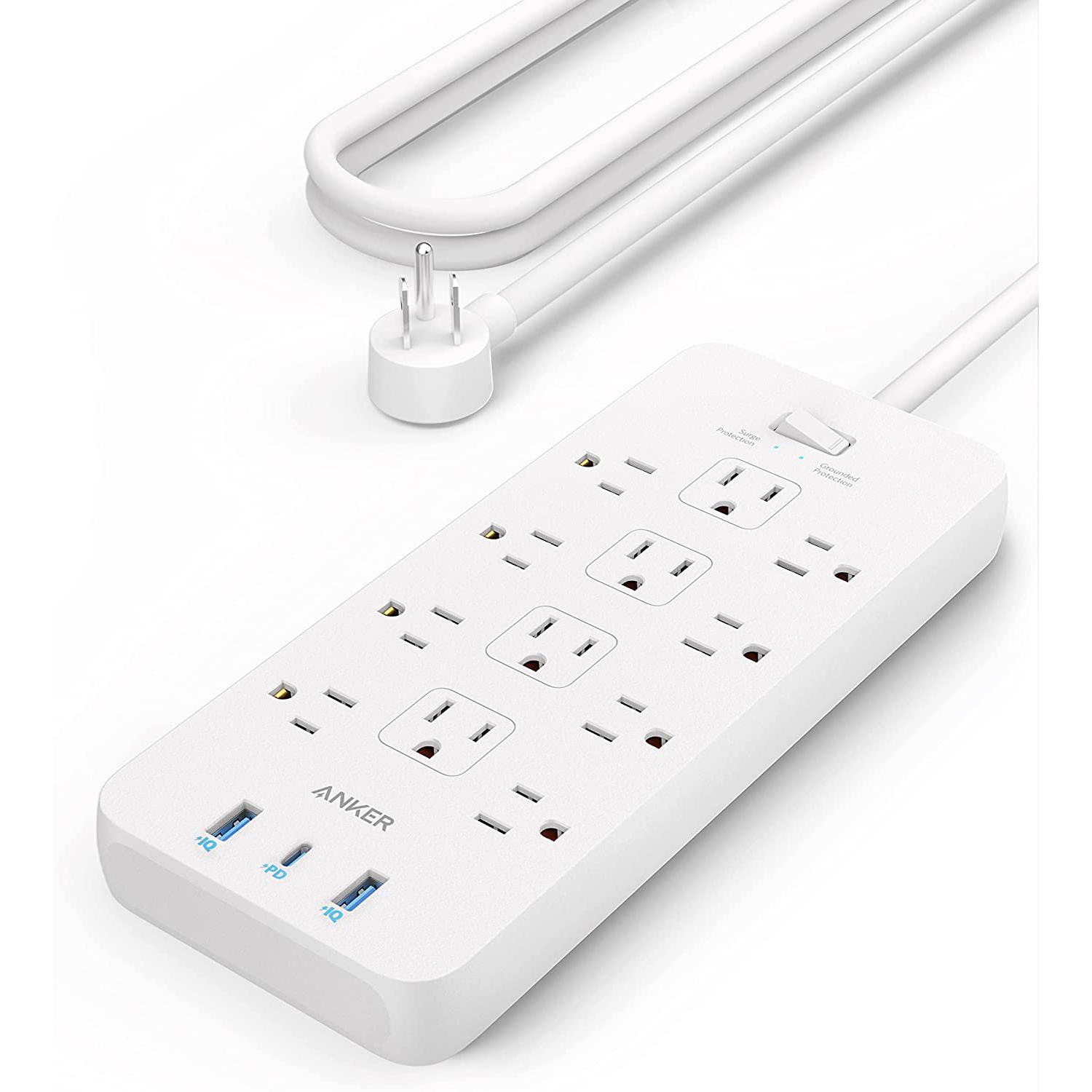 Anker Power Strip 2100J 12-Outlet and USB Surge Protector for $24.99 Shipped