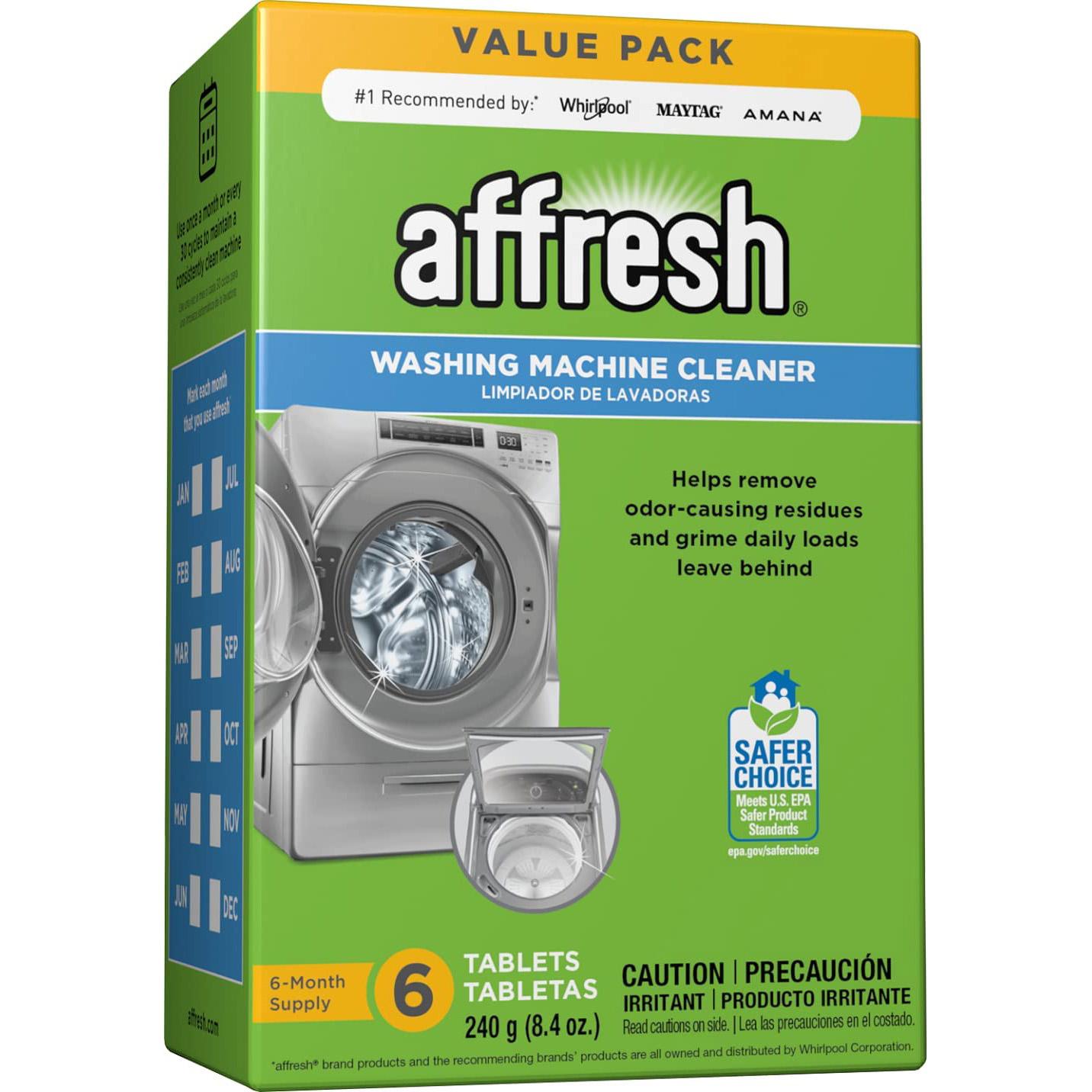 Affresh Washer Machine Cleaner Tablets 6 Pack for $6.49 Shipped
