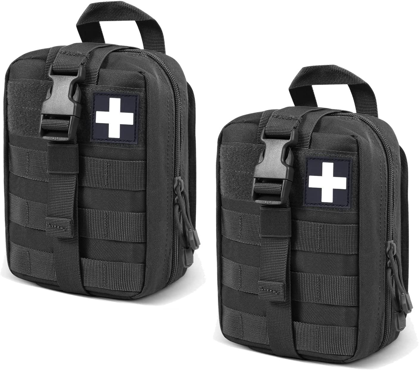 First Aid Pouch 1000D Nylon Tactical Molle Utility Pouch 2 Pack for $14.99 Shipped
