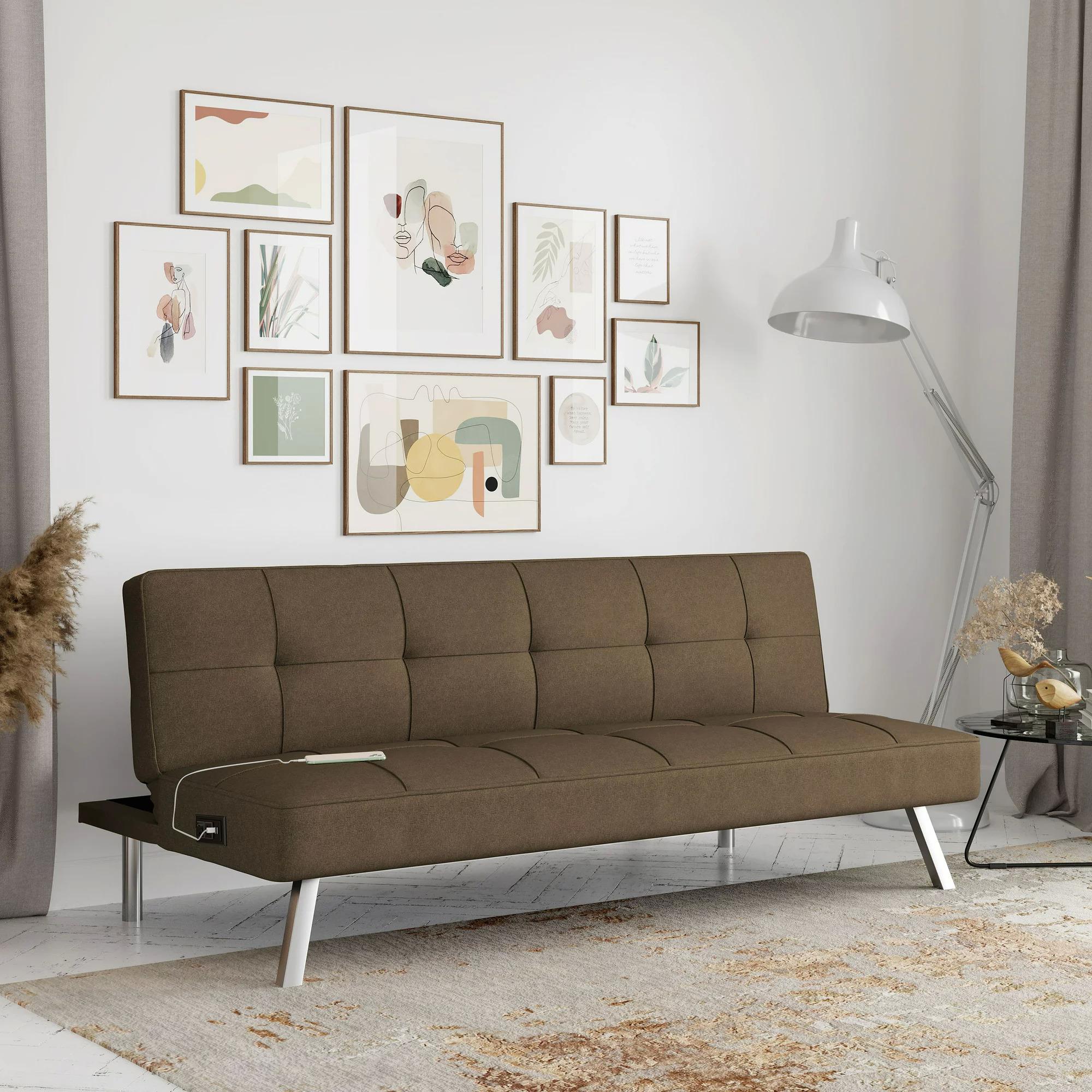 Serta Mason Futon with USB and Outlet for $133.20 Shipped