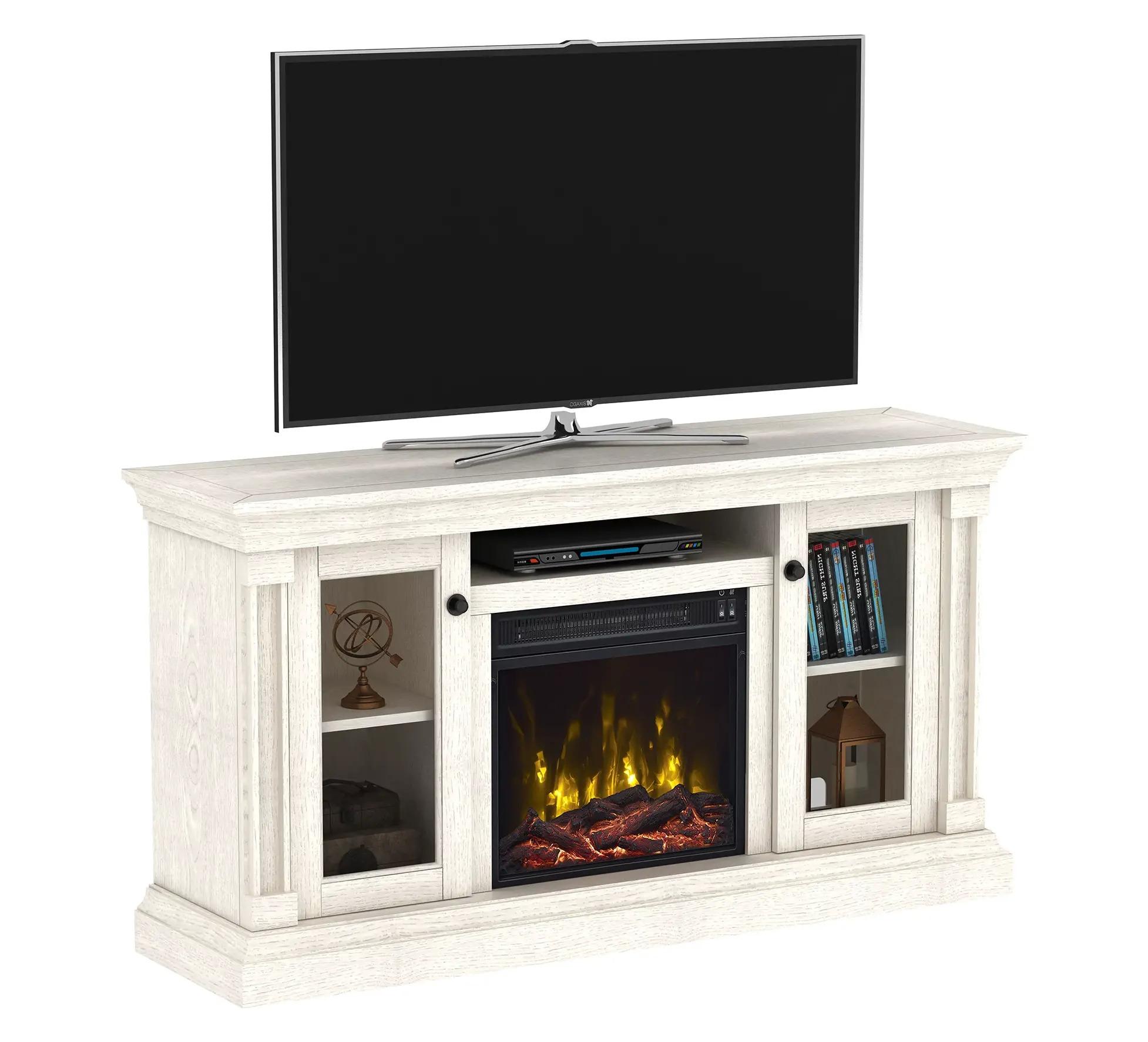 Twin Star Classic Flame Electric Fireplace TV Stand for $198.98 Shipped