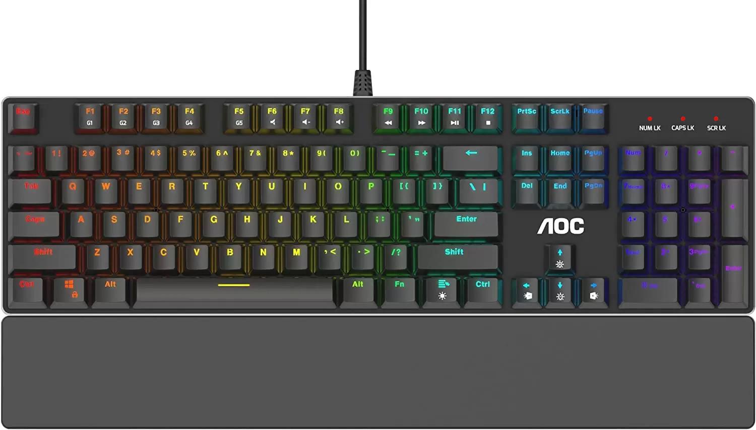 AOC Full RGB Mechanical Keyboard for $19.99