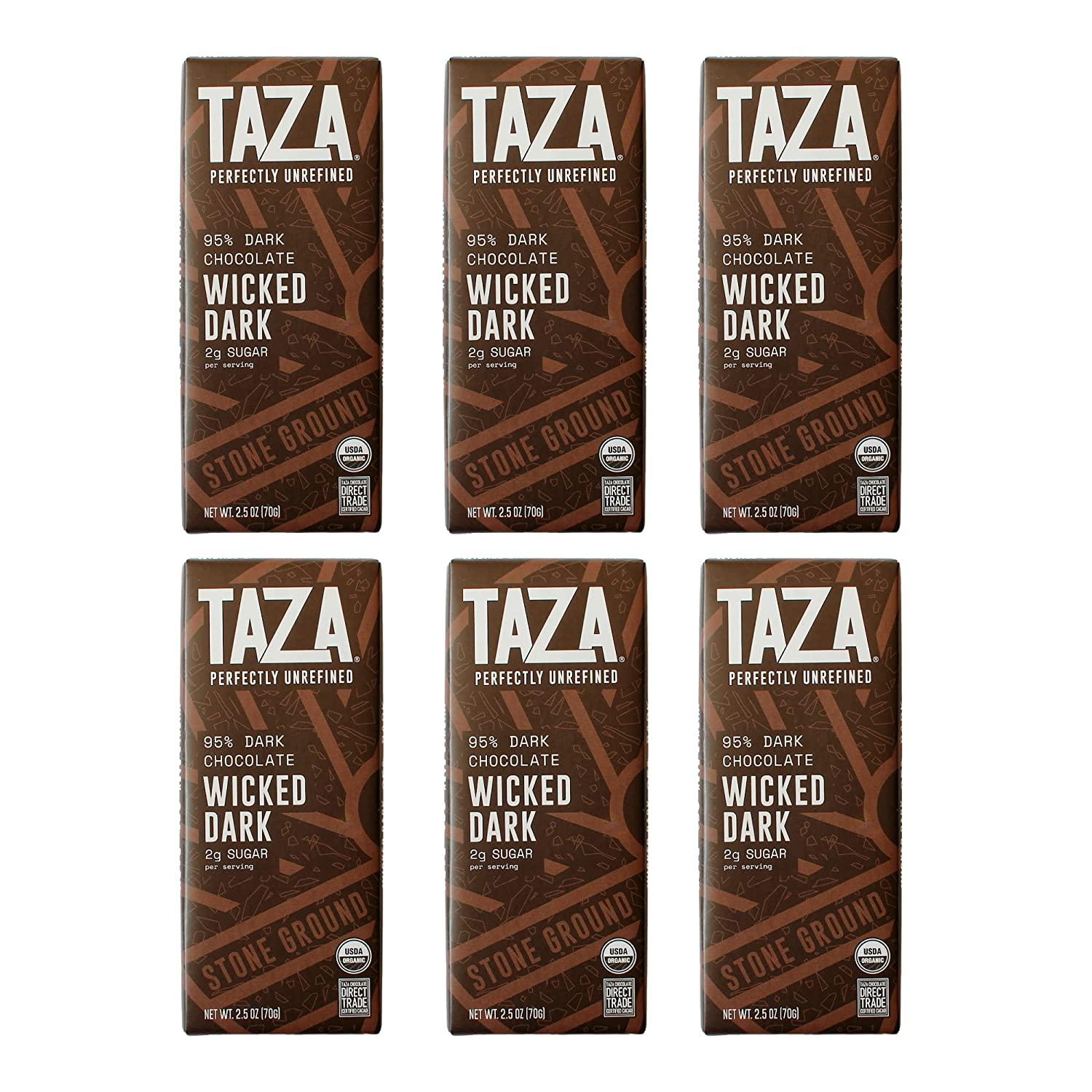 Taza Wicked Dark Chocolate Organic Amaze Bar 6 Pack for $15.88 Shipped