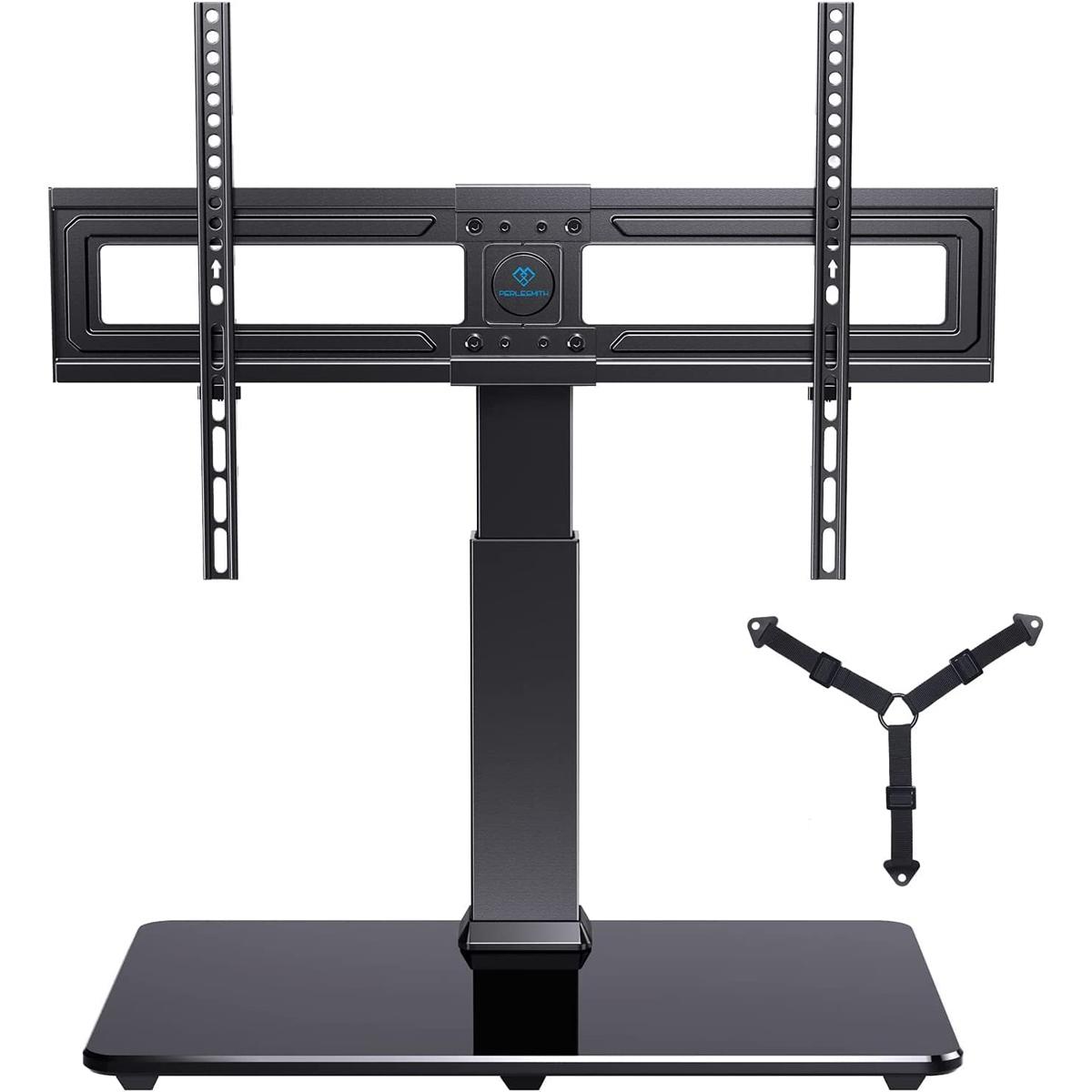 Perlesmith Swivel Height Adjustable TV Stand for $29.99 Shipped