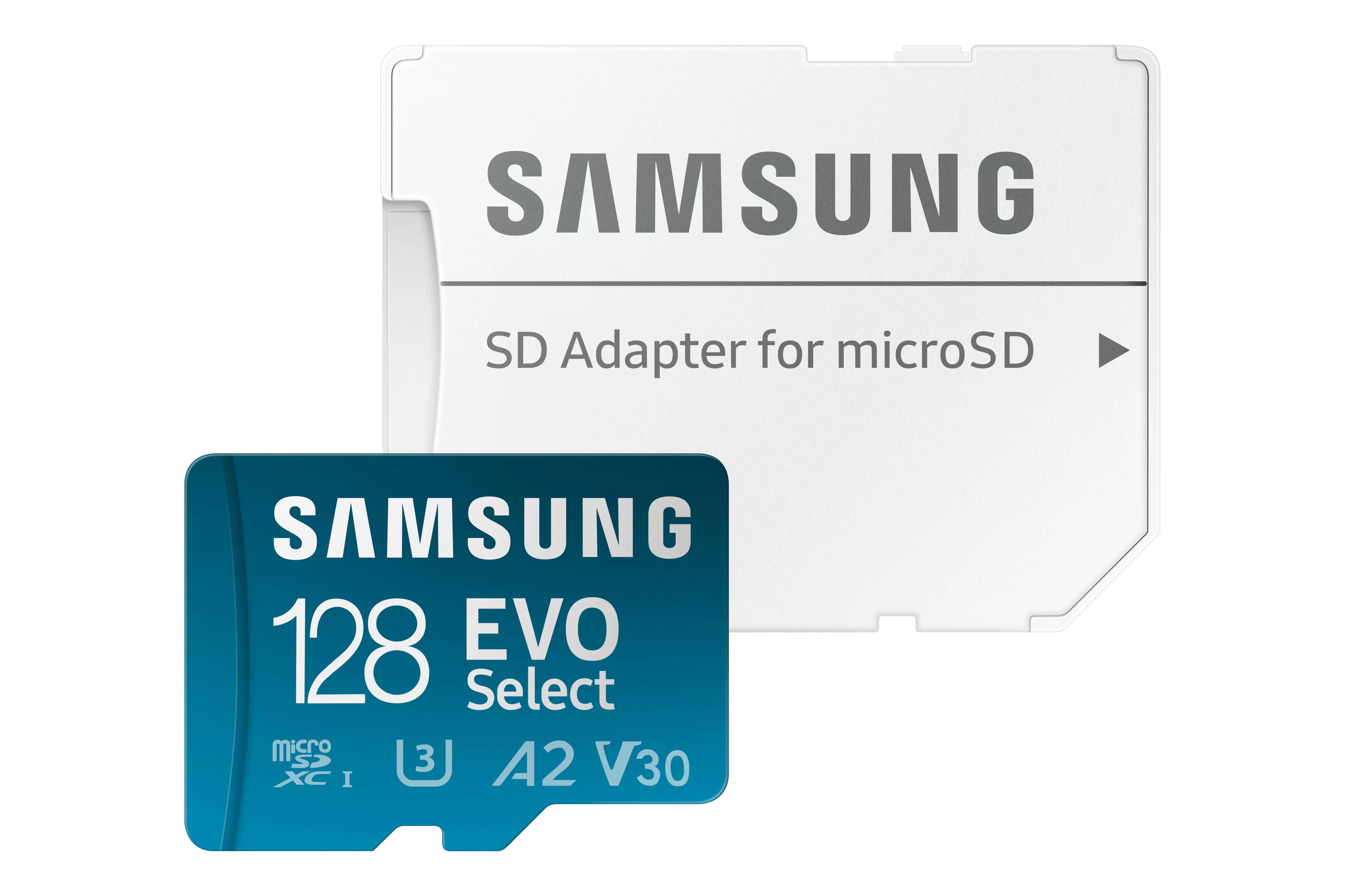 128GB Samsung EVO Select A2 V30 microSDXC Memory Card for $9.99 Shipped