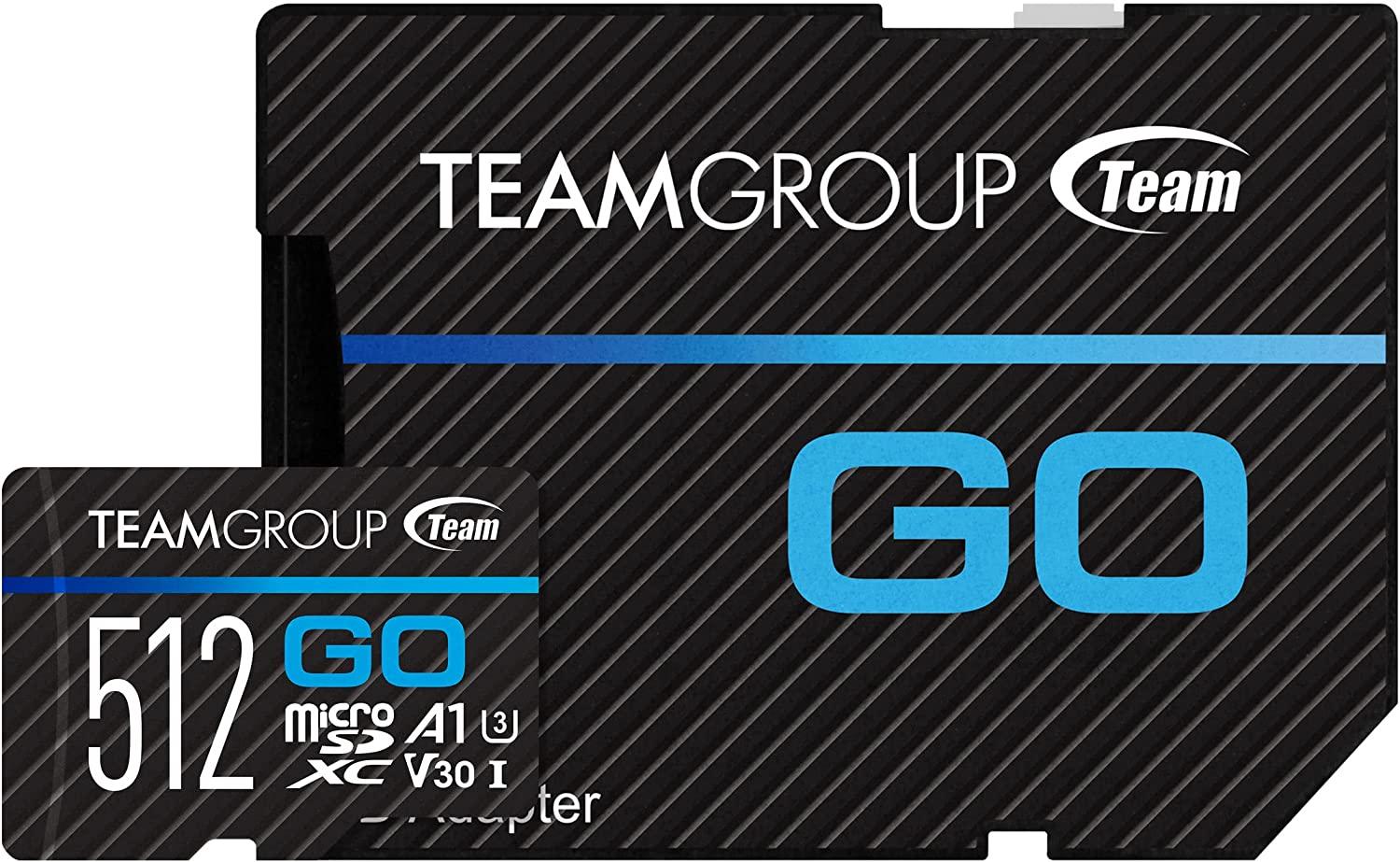 512GB Teamgroup Go UHS-1 U3 V30 4K microSDXC Memory for $26.99 Shipped