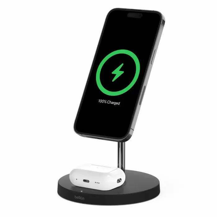 Belkin BoostCharge Pro 2-in-1 Wireless MagSafe Charger Stand for $59.99 Shipped