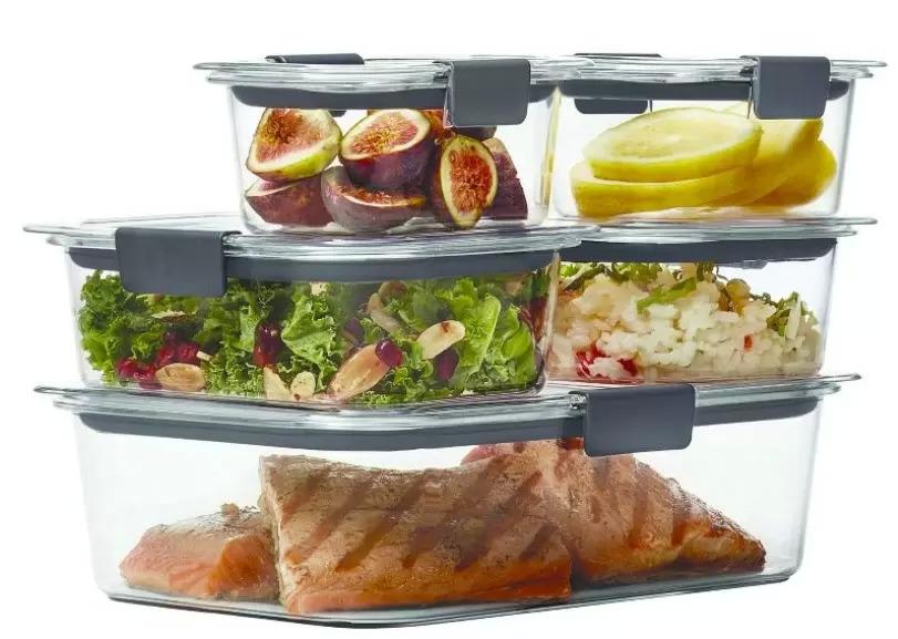 Rubbermaid Brilliance Plastic Food Storage Containers for $17.99