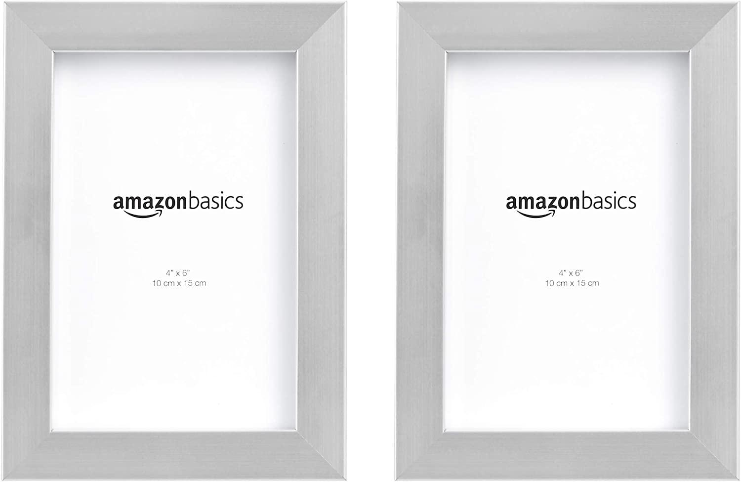 Amazon Basics 4x6 Photo Picture Frame 2 Pack for $6.87