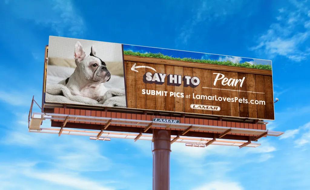 Free Personalized Pet Billboard from Lamar