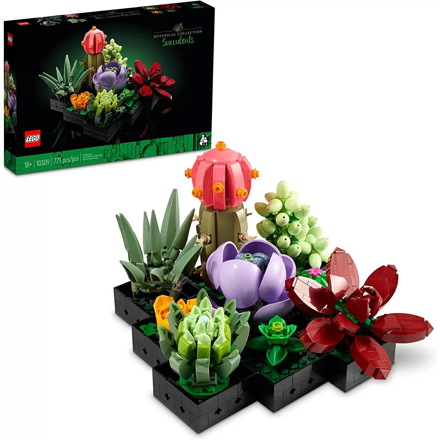 LEGO Icons Succulents Botanical Collection Plant Building Kit for $39.99 Shipped
