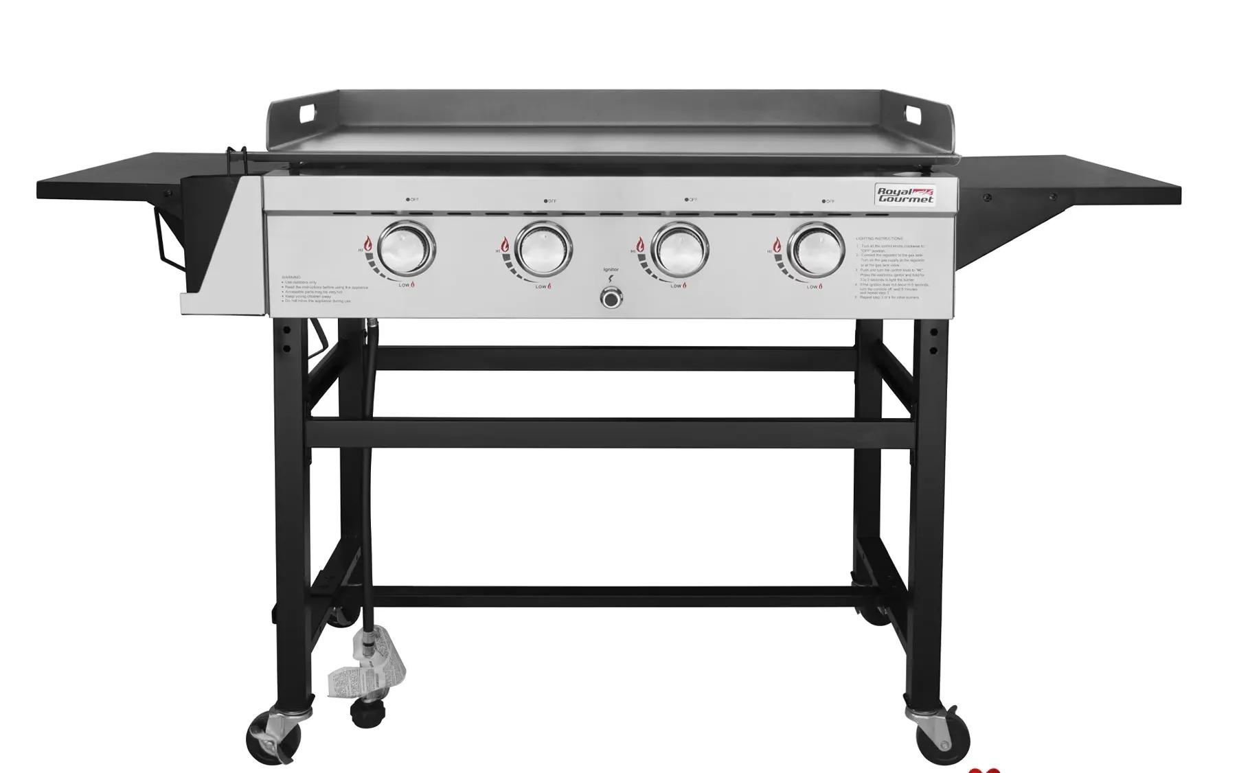 Royal Gourmet GB4001C 4-Burner 52000BTU Propane Gas Grill Griddle for $217.73 Shipped