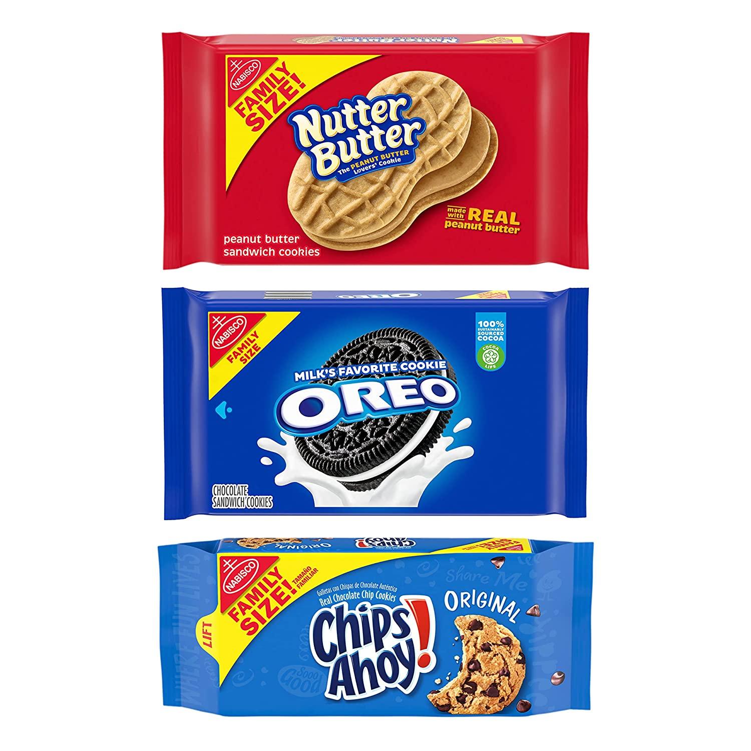 Oreo and Chips Ahoy and Nutter Butter Cookies 3 Pack for $12.09 Shipped