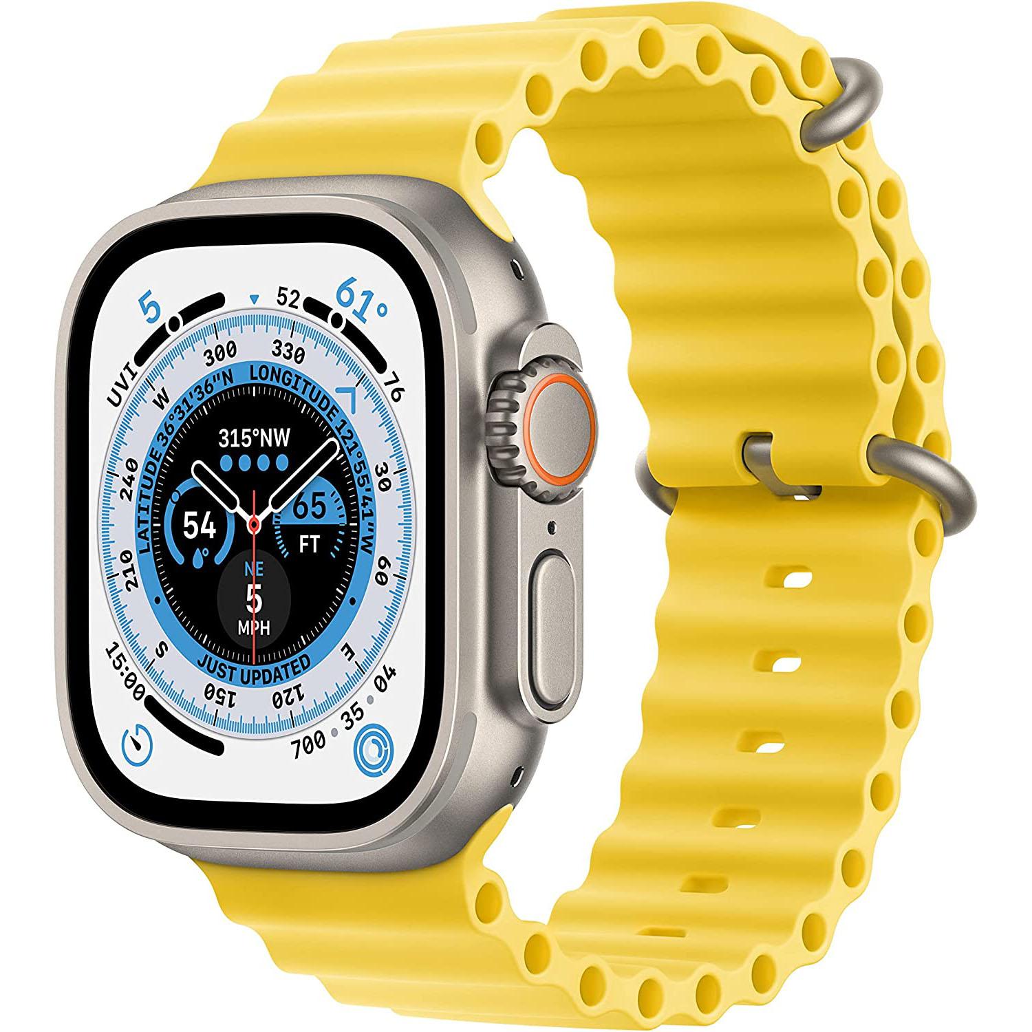 Apple Watch Ultra GPS + Cellular 49mm Yellow Ocean Smart Watch for $701.99 Shipped