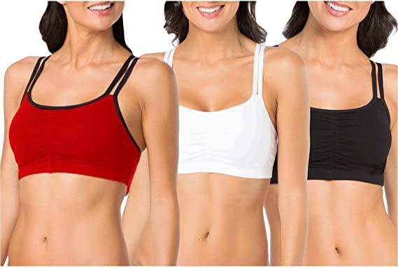 Fruit of the Loom Womens Spaghetti Strap Cotton Sports Bras for $8.46