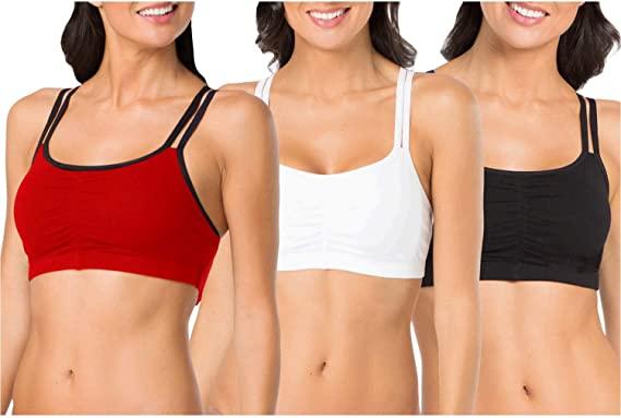 Fruit of the Loom Womens Spaghetti Strap Cotton Sports Bras for $8.46