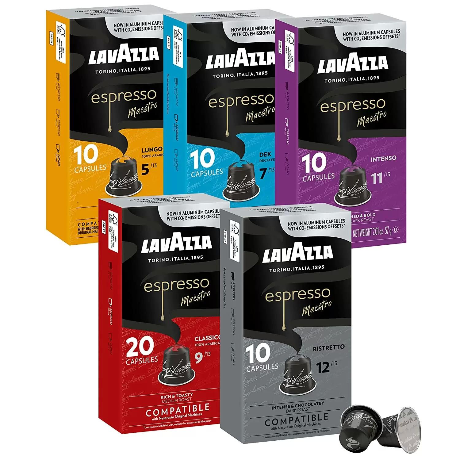 Nespresso Original Lavazza Maestro Coffee Aluminum Capsules for $17.50 Shipped