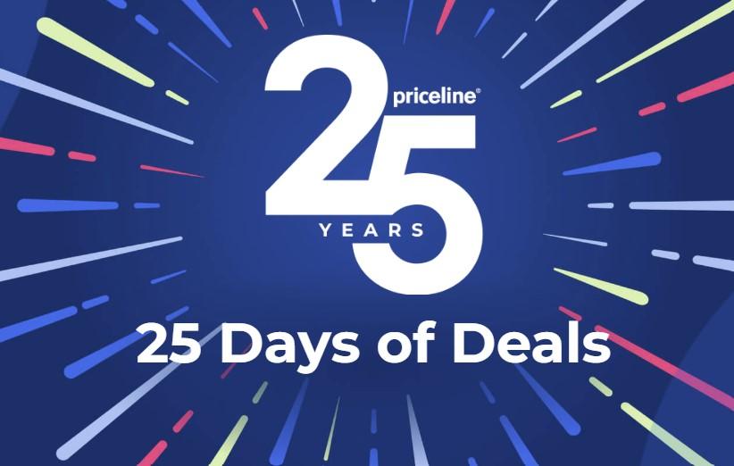 Priceline 25th Birthday Hotels and Airfares Sale