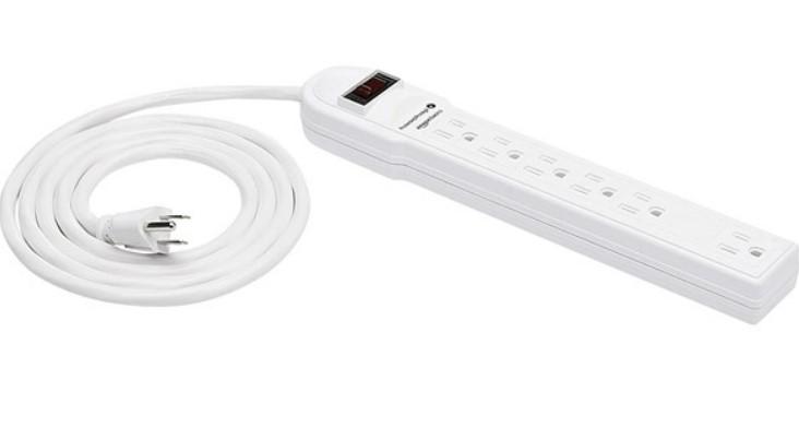 Amazon Basics Indoor 6ft 6-Outlet Power Strip for $4.99