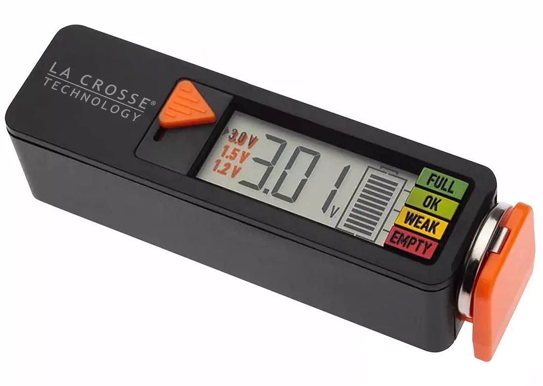 La Crosse Portable Digital Battery Tester for $7.99