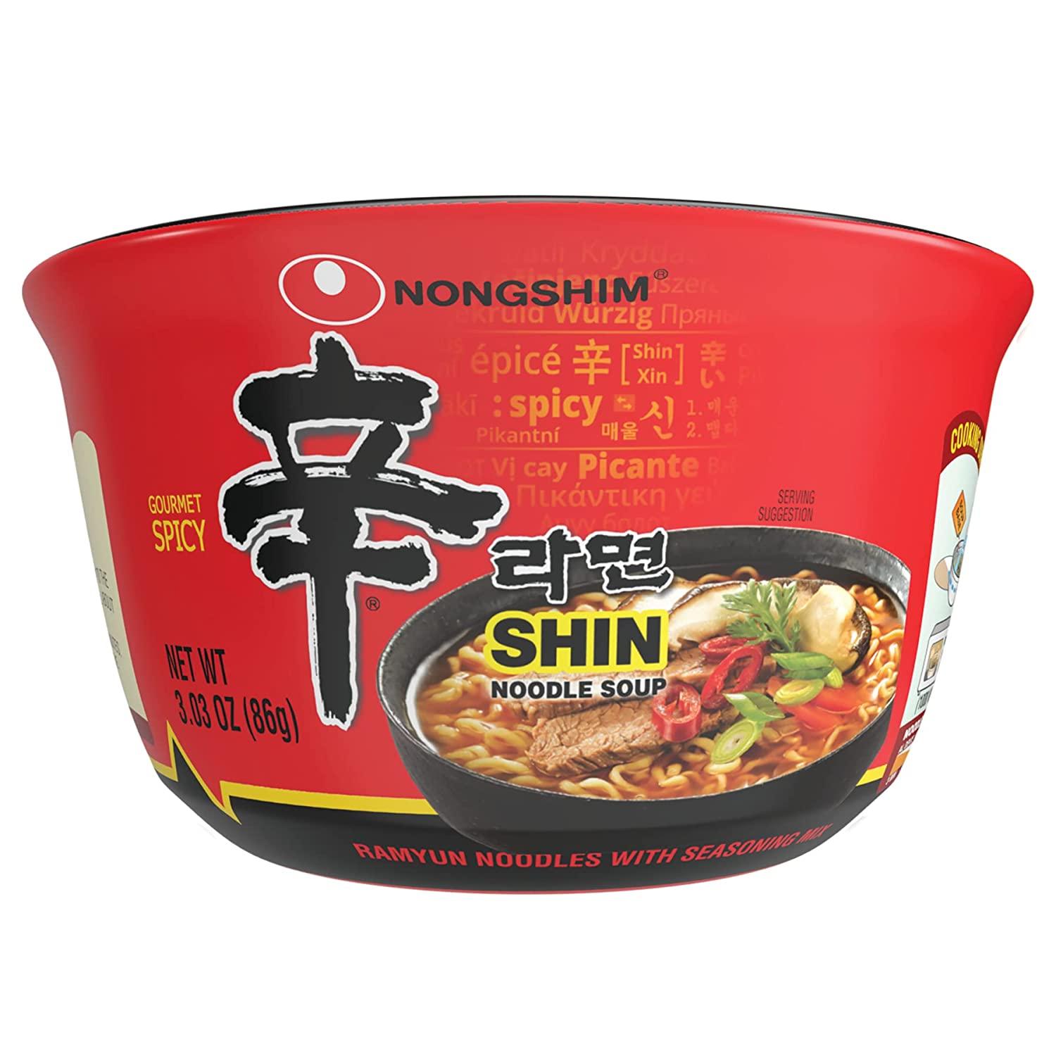 Nongshim Shin Original Ramyun Bowls 12 Pack for $9.98