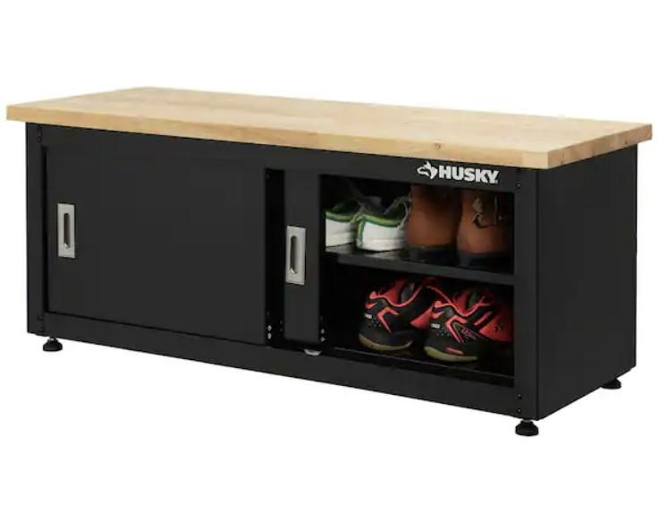 Husky Ready-to-Assemble Steel Storage Bench for $200 Shipped