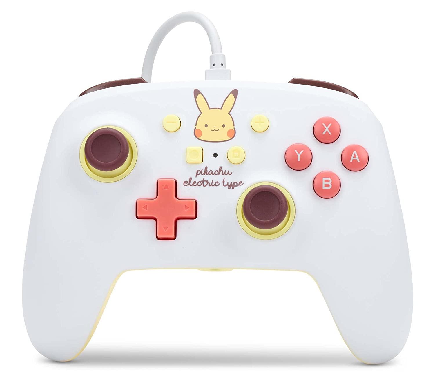 Nintendo Switch PowerA Pikachu Electric Enhanced Wired Controller for $11.99