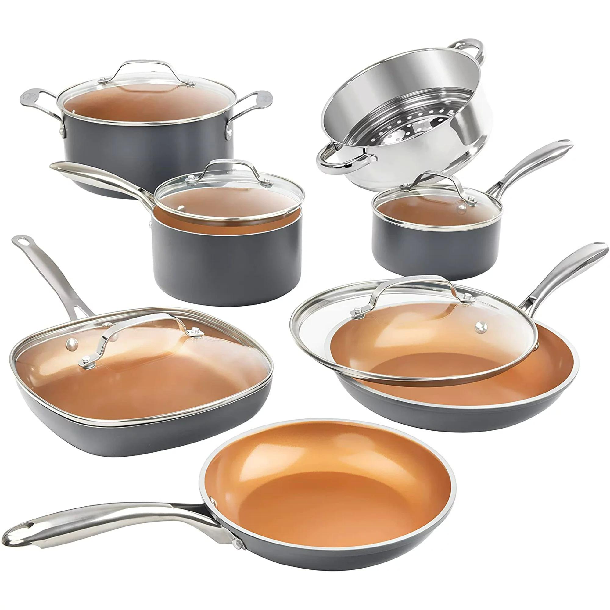 Gotham Steel Diamond 12 Piece Cookware Set for $63.51 Shipped