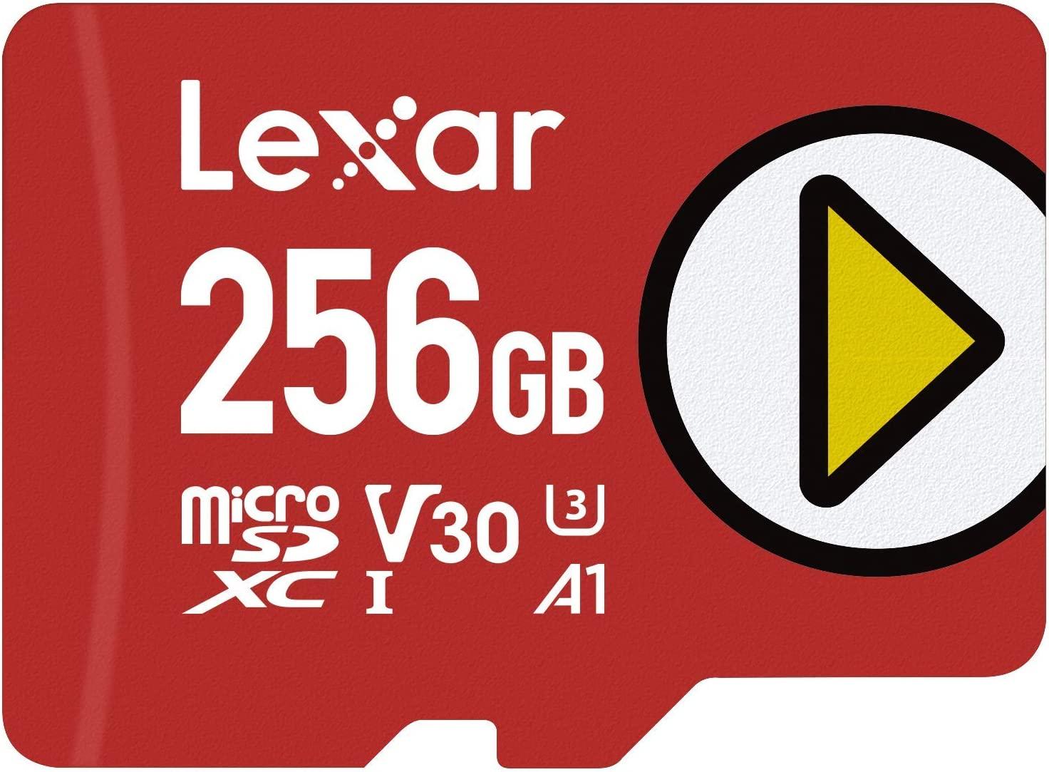 256GB Lexar PLAY UHS-I microSDXC Memory Card for $17.54