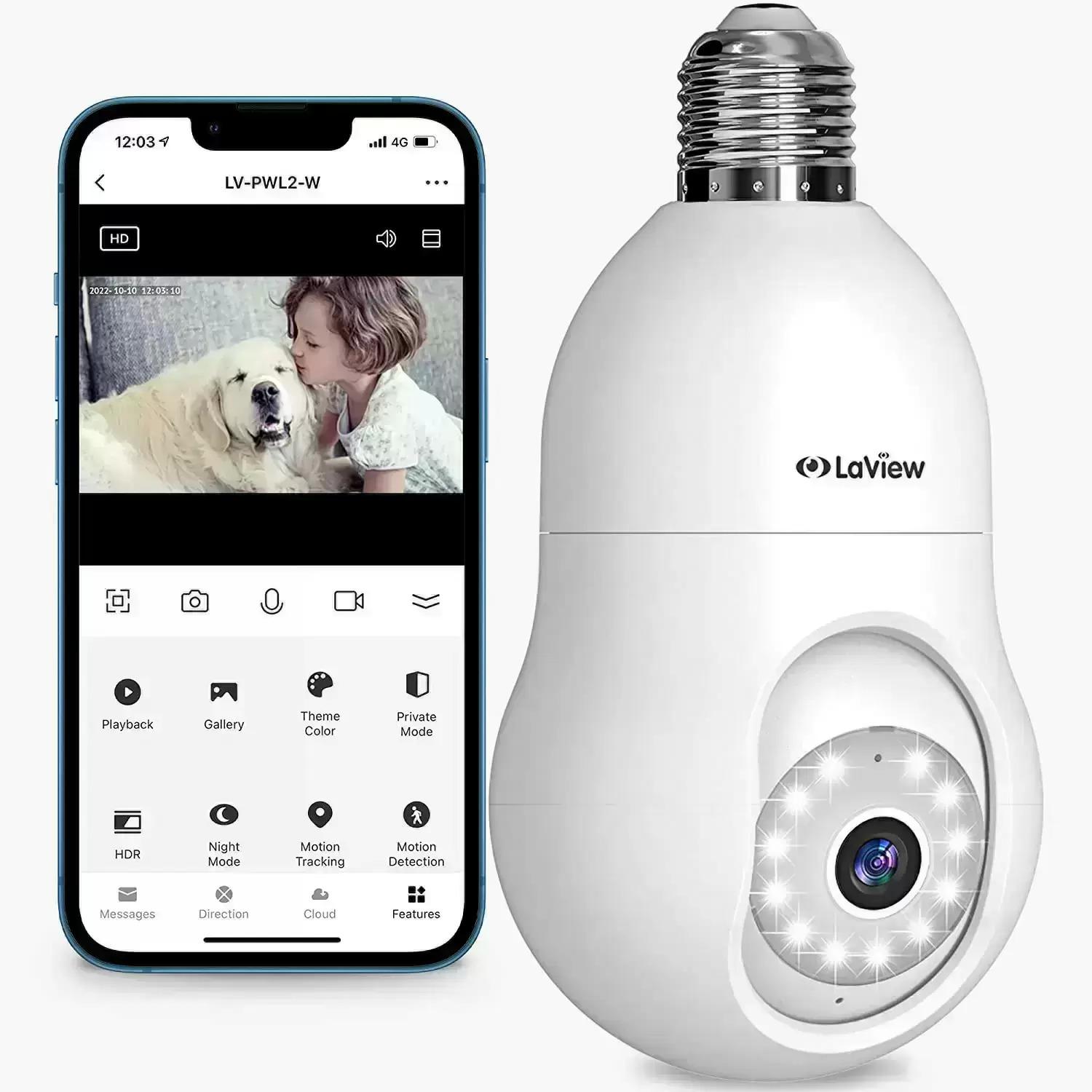 LaView 4MP Bulb Security Camera for $19.39 Shipped