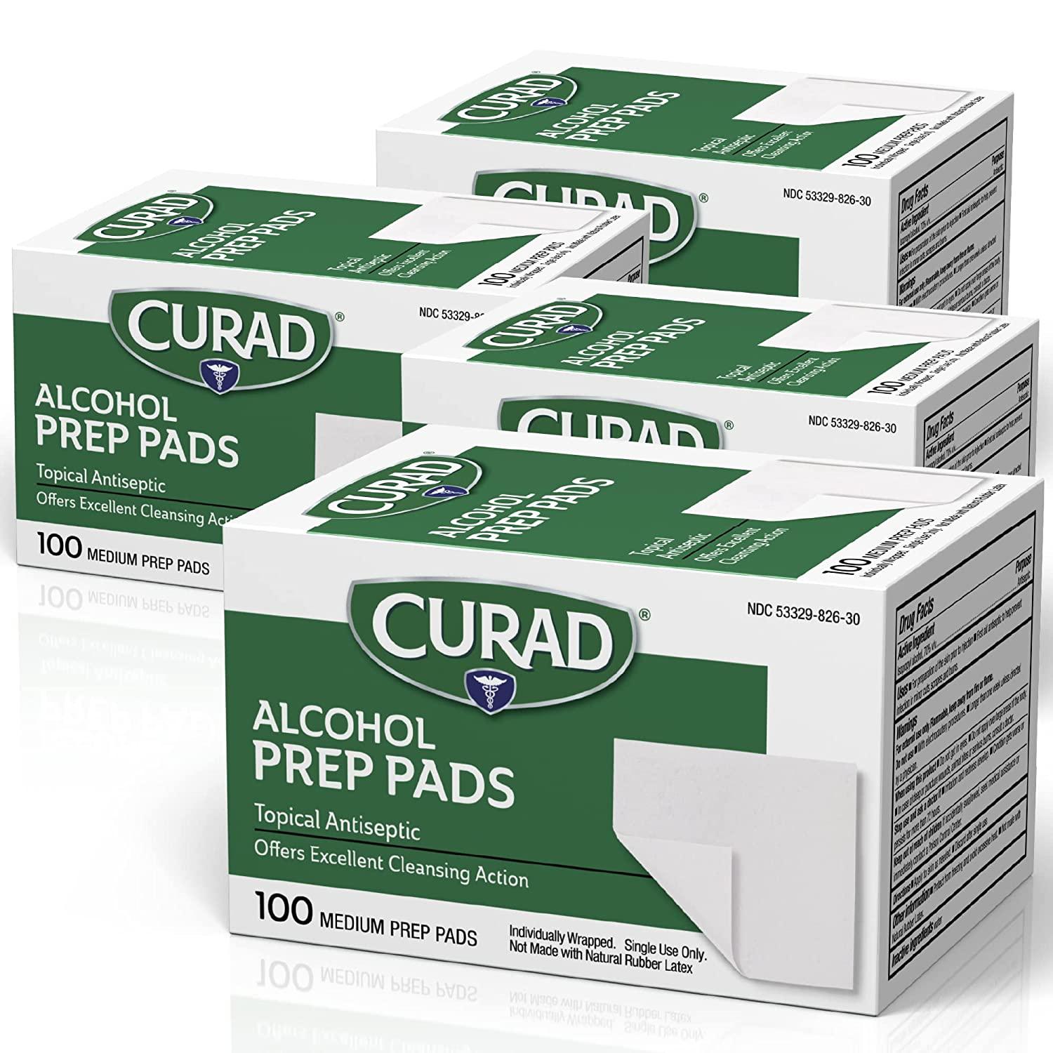 Curad Alcohol Prep 2-Ply Pads 400 Sheets for $4.49 Shipped