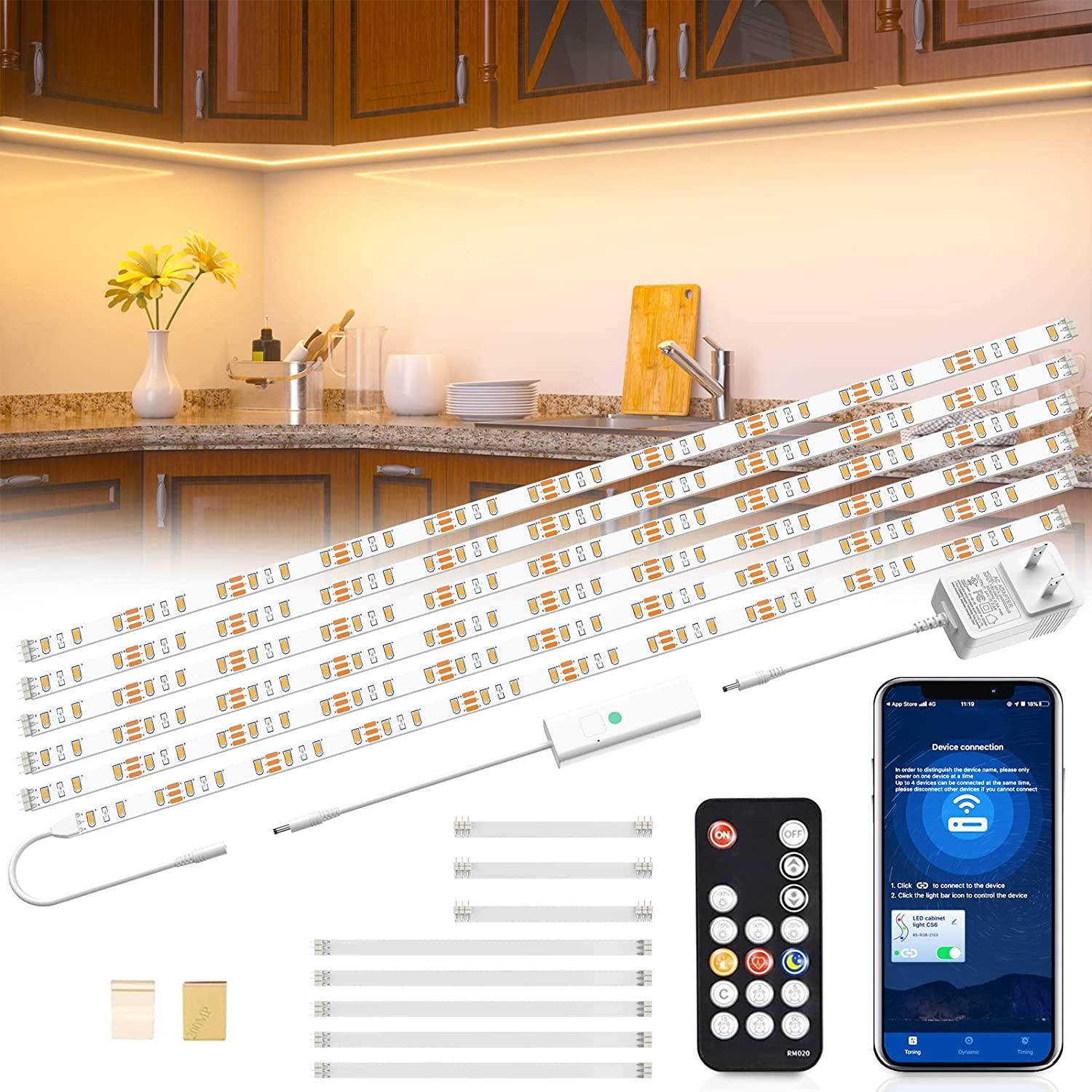 LED Plug-in Under Cabinet White 2700k Light Strips for $9.20