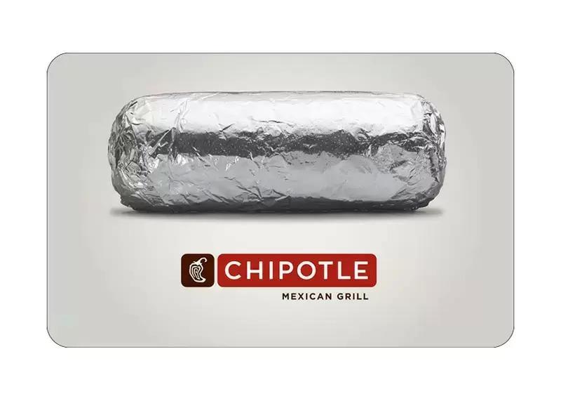 Chipotle Discounted Gift Card 16.7% Off