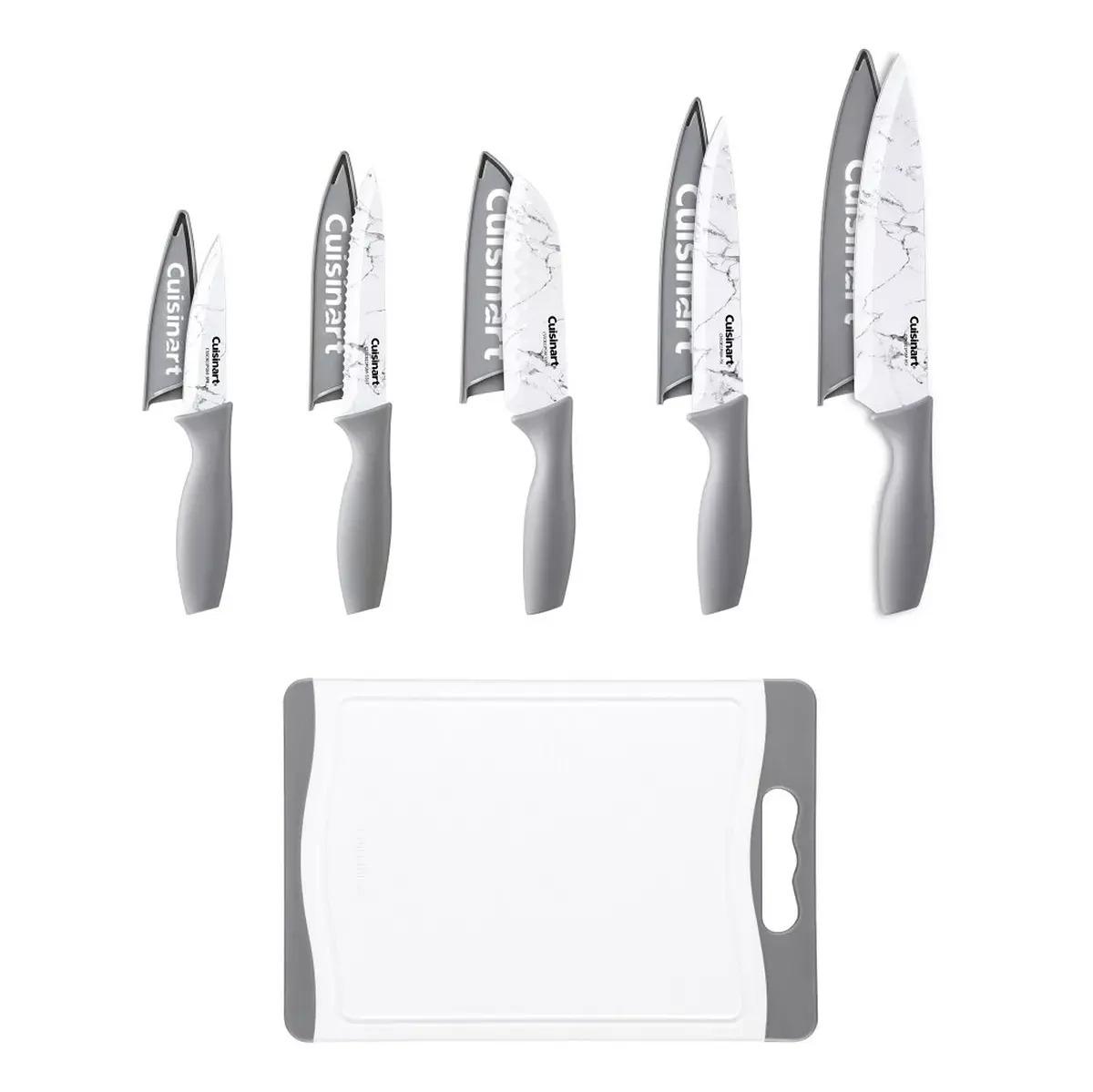 Cuisinart Stainless Steel Ceramic-Coated Knife and Cutting Board Set for $17.16