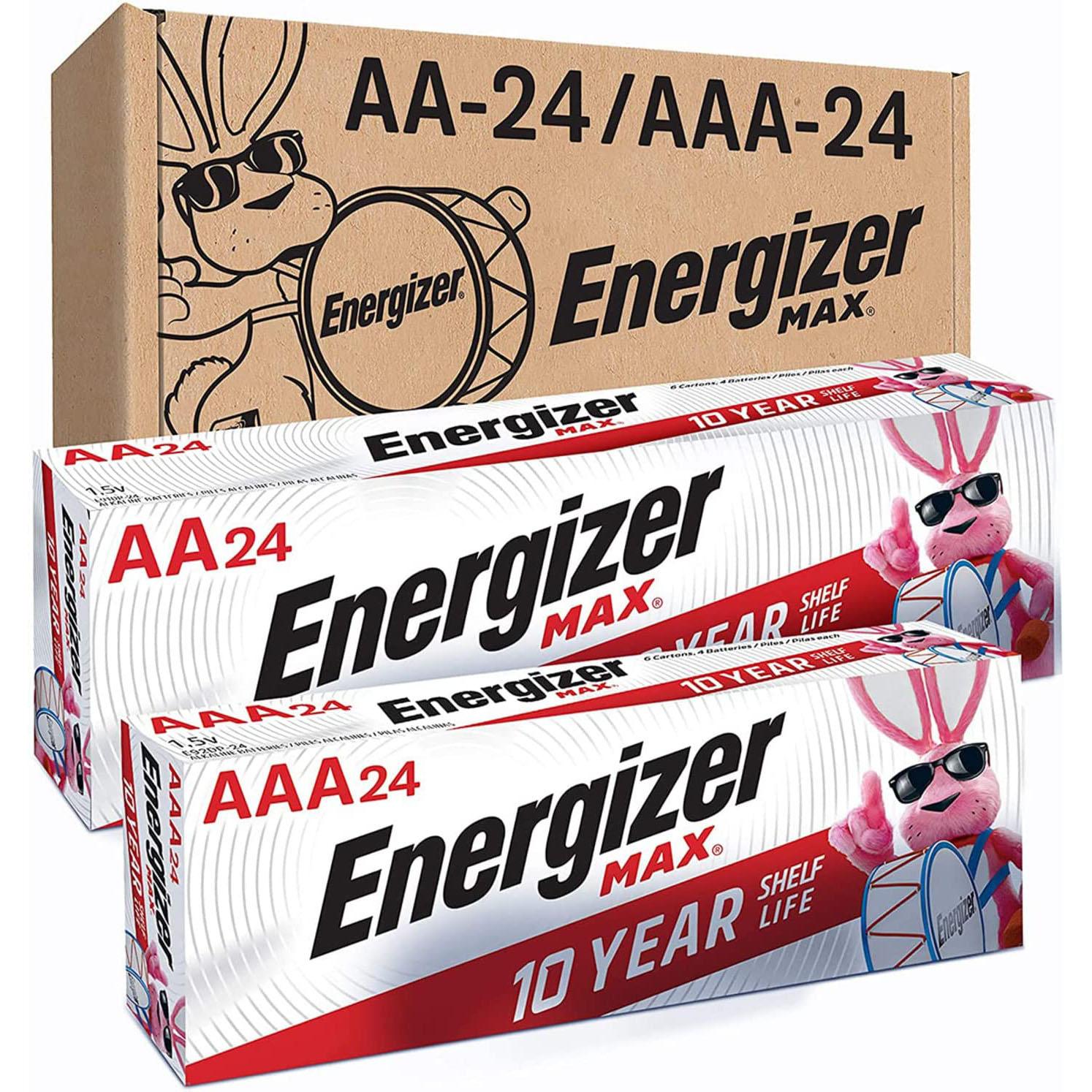 Energizer MAX 24 AA + 22 AAA Battery Combo Pack for $21.97 Shipped