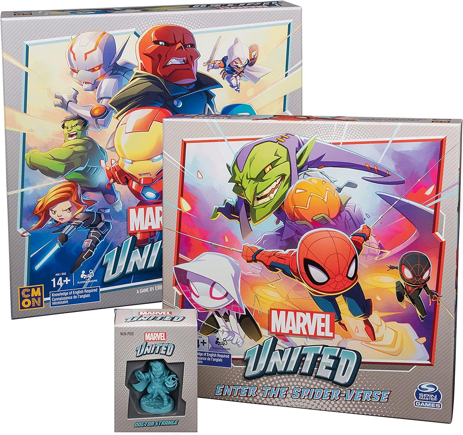 Marvel United Superhero Strategy Board Game Bundle with Spiderman for $19.60